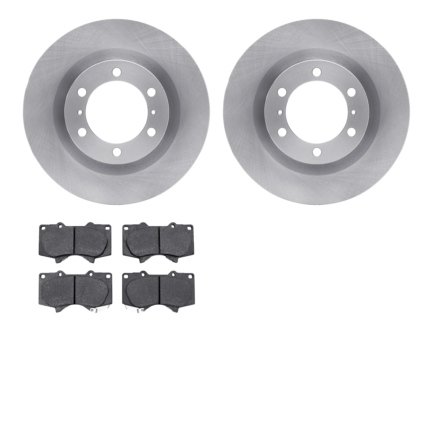 6502-76671 Brake Rotors w/5000 Advanced Brake Pads Kit, Fits Select Lexus/Toyota/Scion, Position: Front