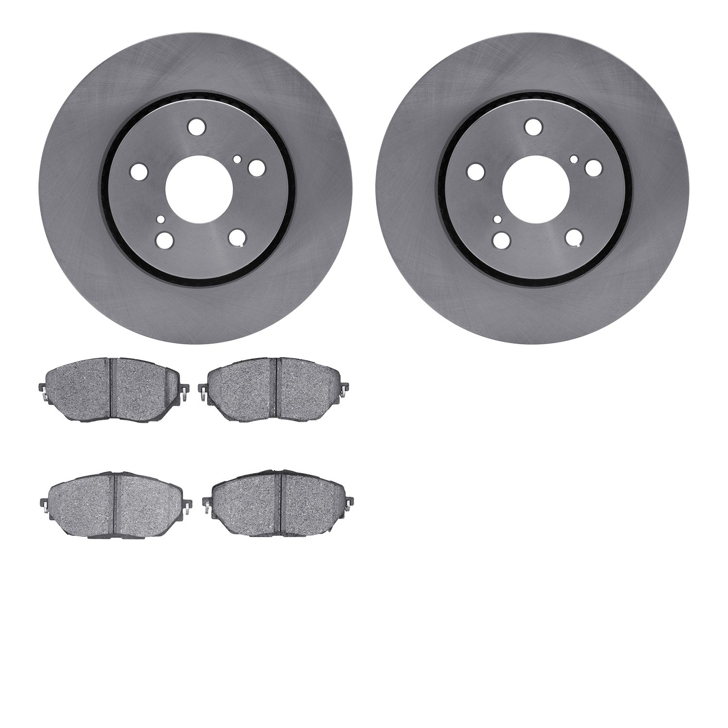 6502-76686 Brake Rotors w/5000 Advanced Brake Pads Kit, Fits Select Lexus/Toyota/Scion, Position: Front
