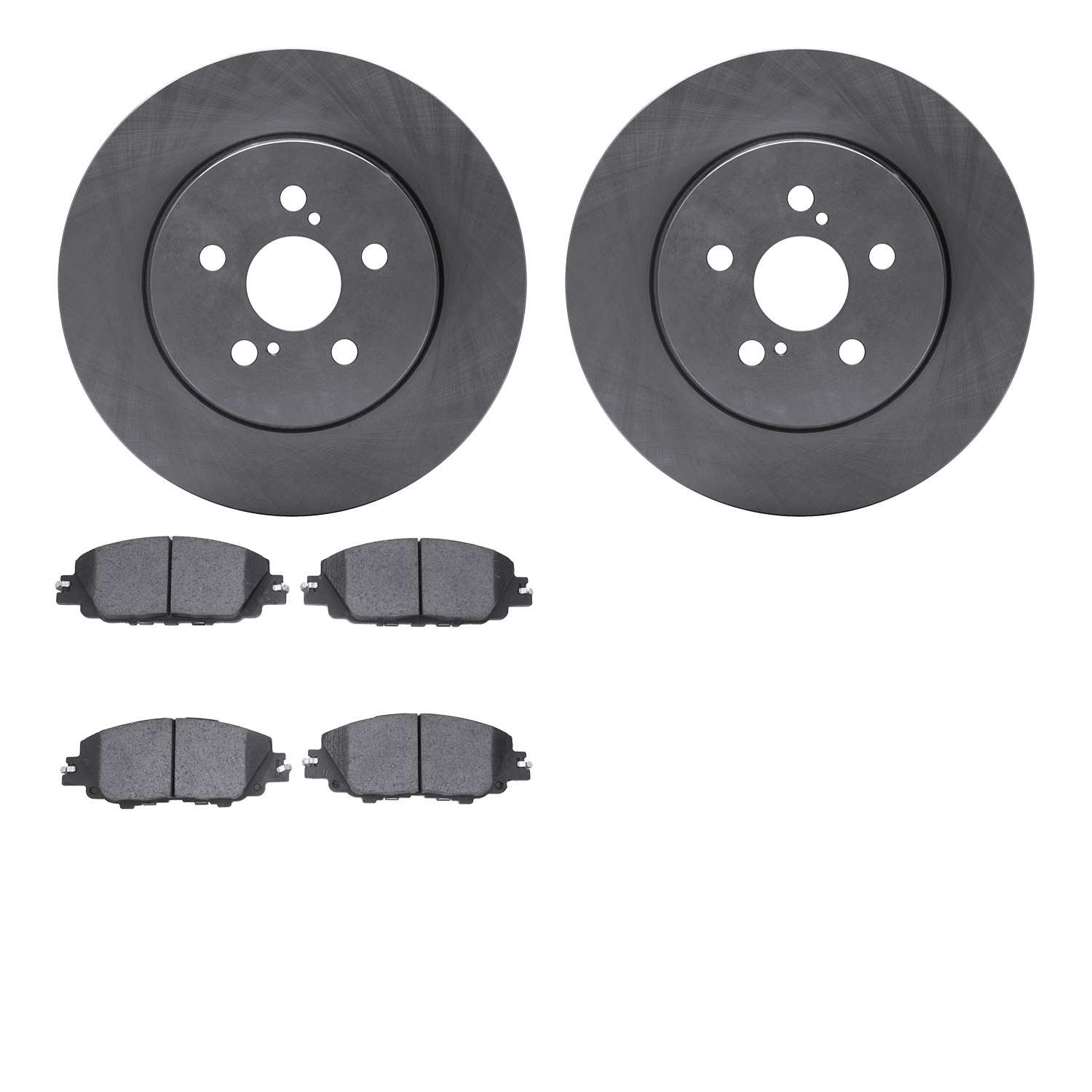 6502-76692 Brake Rotors w/5000 Advanced Brake Pads Kit, Fits Select Lexus/Toyota/Scion, Position: Front
