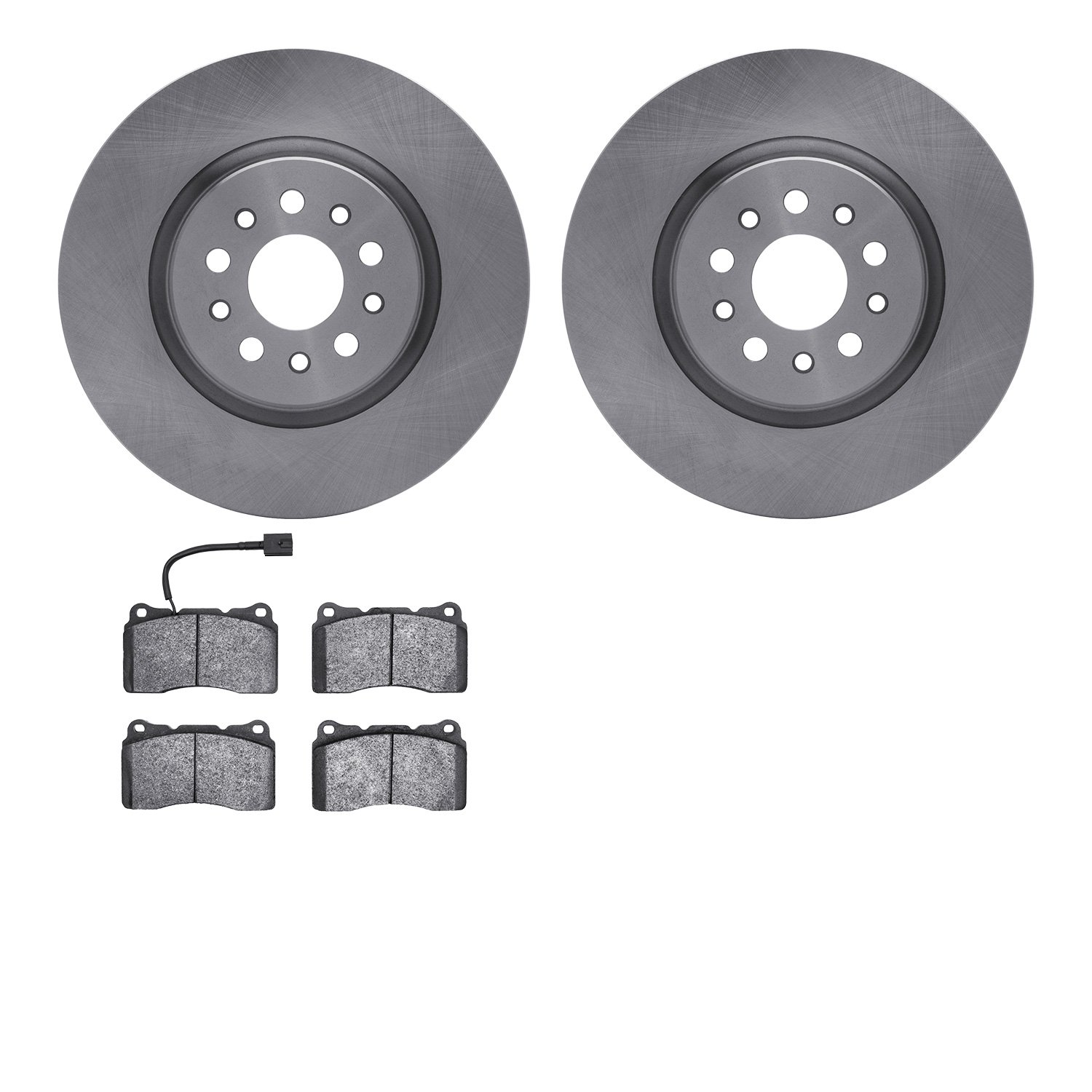 6502-79021 Brake Rotors w/5000 Advanced Brake Pads Kit, 2014-2020 Maserati, Position: Front