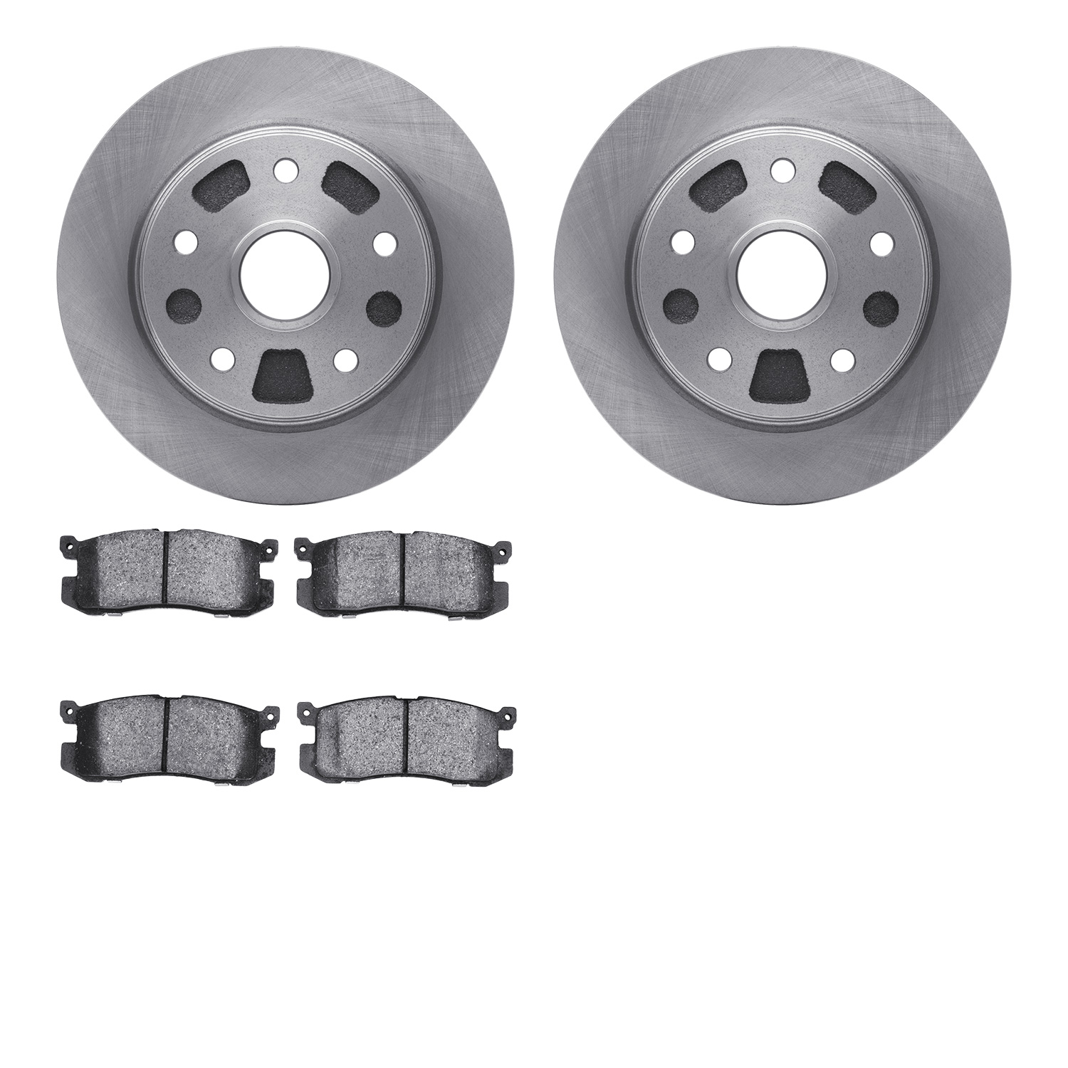 Brake Rotors w/5000 Advanced Brake Pads Kit, 1988-1992