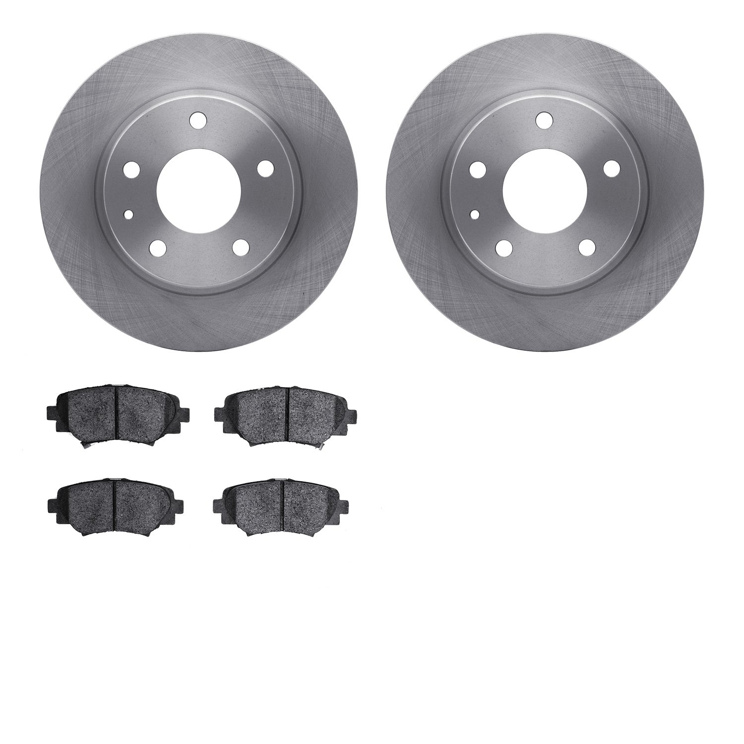 6502-80236 Brake Rotors w/5000 Advanced Brake Pads Kit, 2014-2016 Ford/Lincoln/Mercury/Mazda, Position: Rear