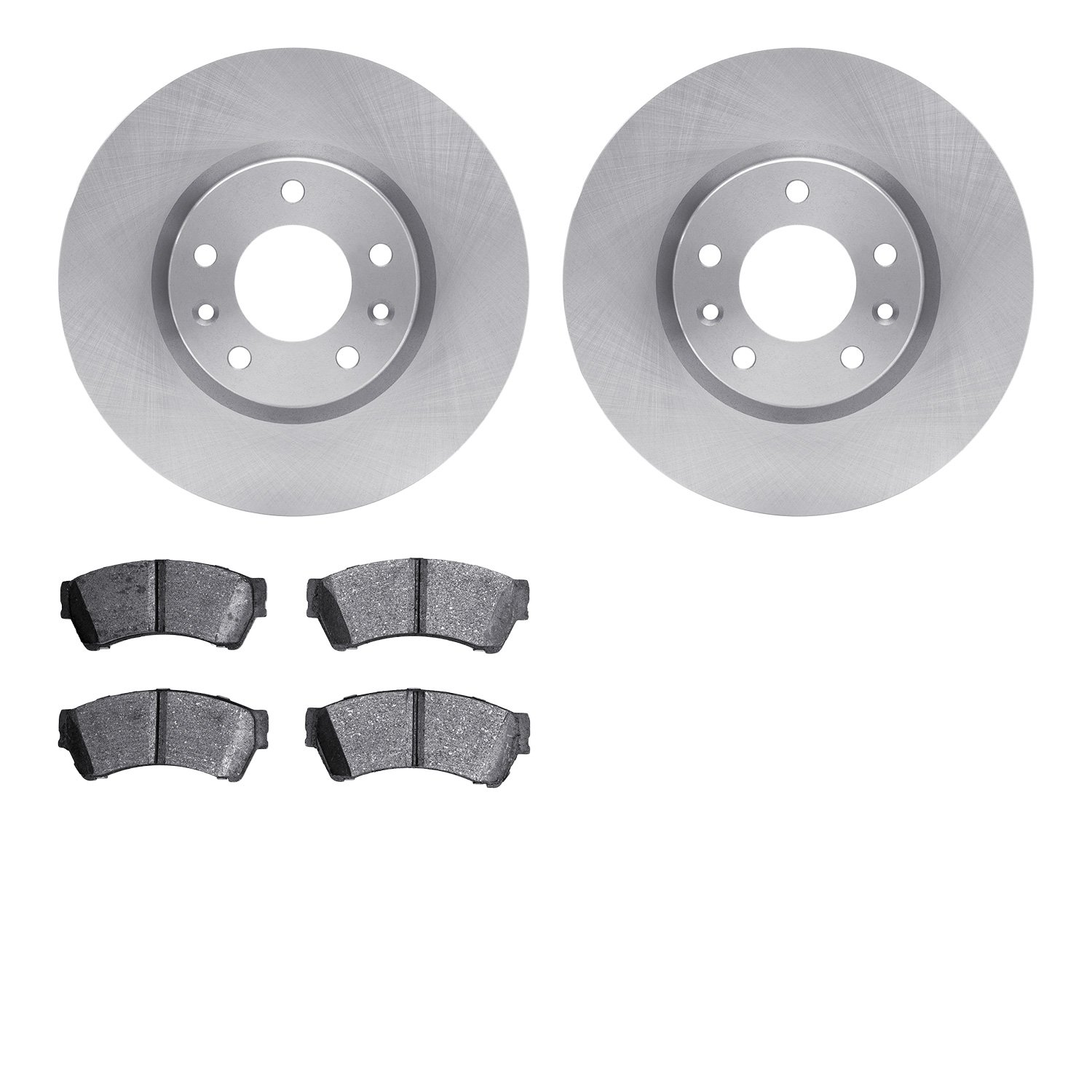 6502-99046 Brake Rotors w/5000 Advanced Brake Pads Kit, 2006-2012 Ford/Lincoln/Mercury/Mazda, Position: Front