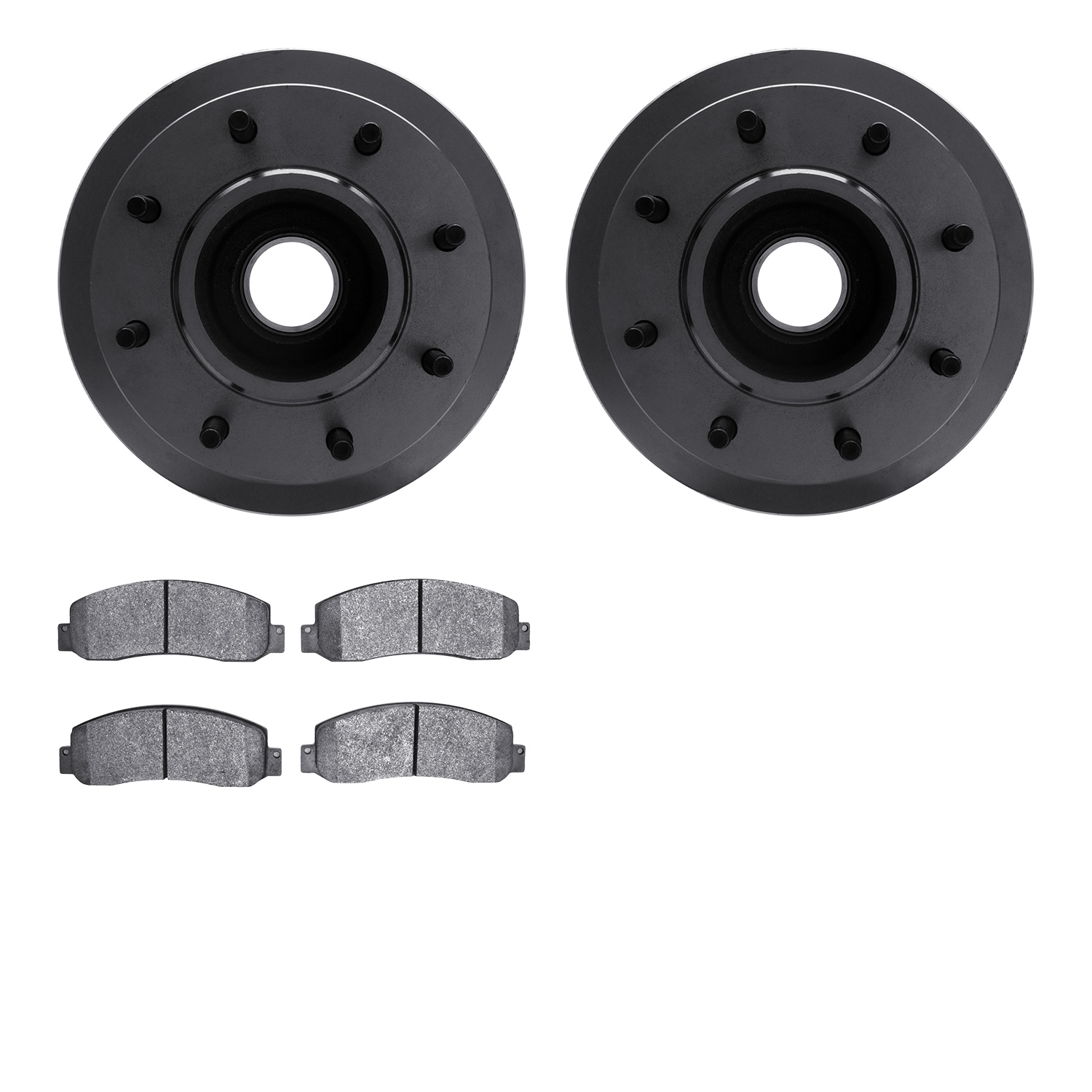 6502-99630 Brake Rotors w/5000 Advanced Brake Pads Kit, 2006-2010 Ford/Lincoln/Mercury/Mazda, Position: Front