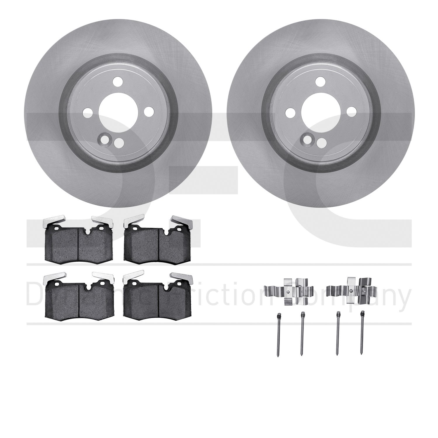 Brake Rotors w/5000 Advanced Brake Pads Kit with