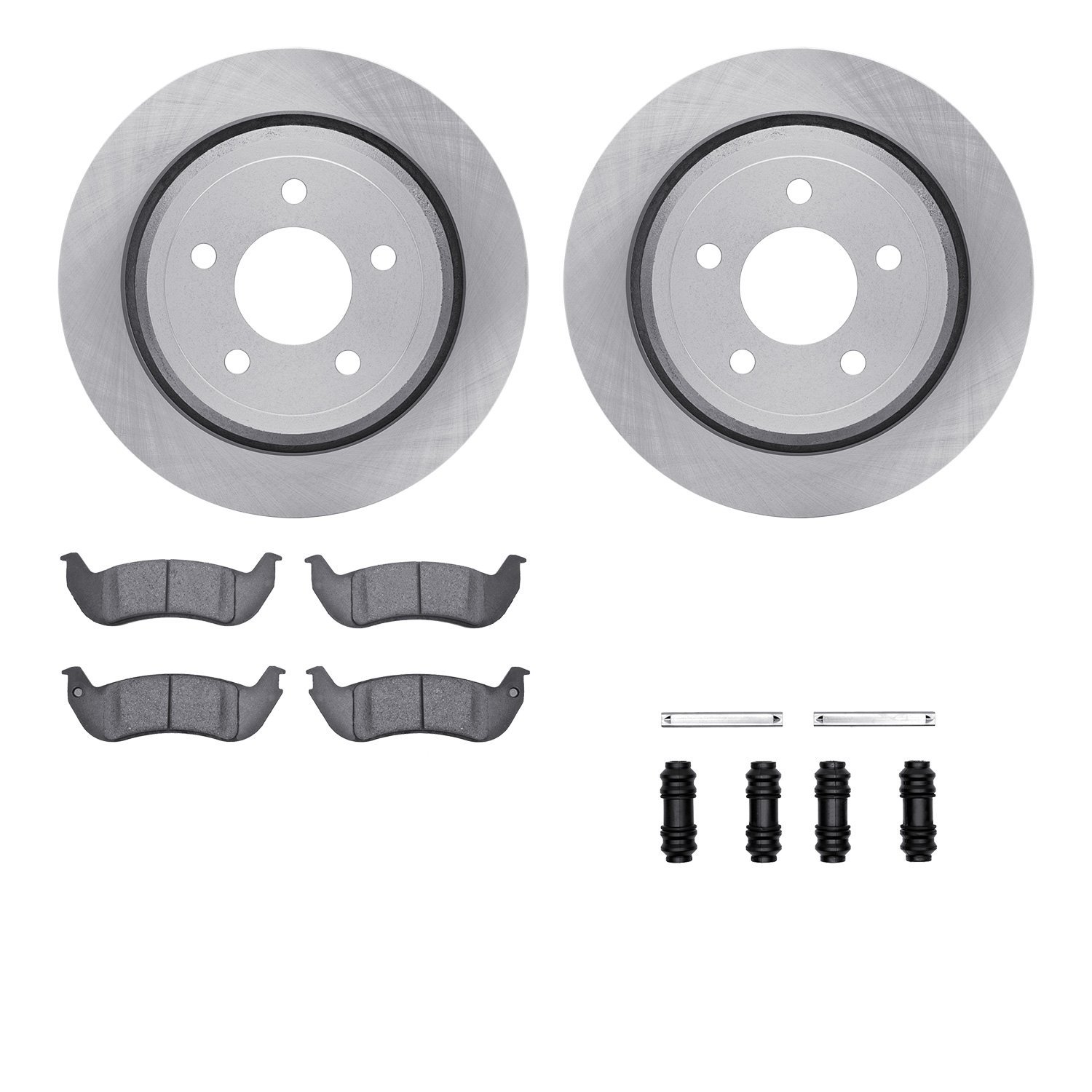 Brake Rotors w/5000 Advanced Brake Pads Kit with