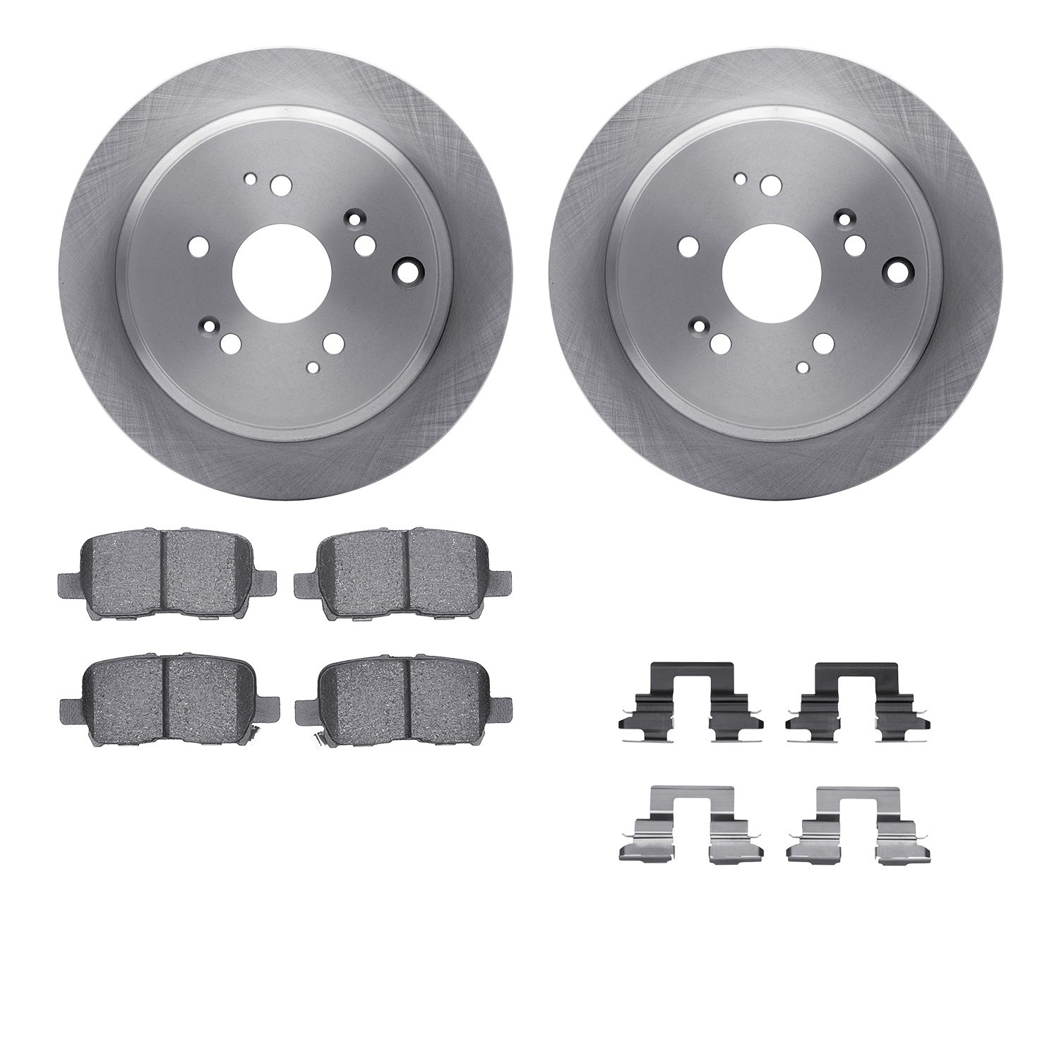 Brake Rotors w/5000 Advanced Brake Pads Kit with