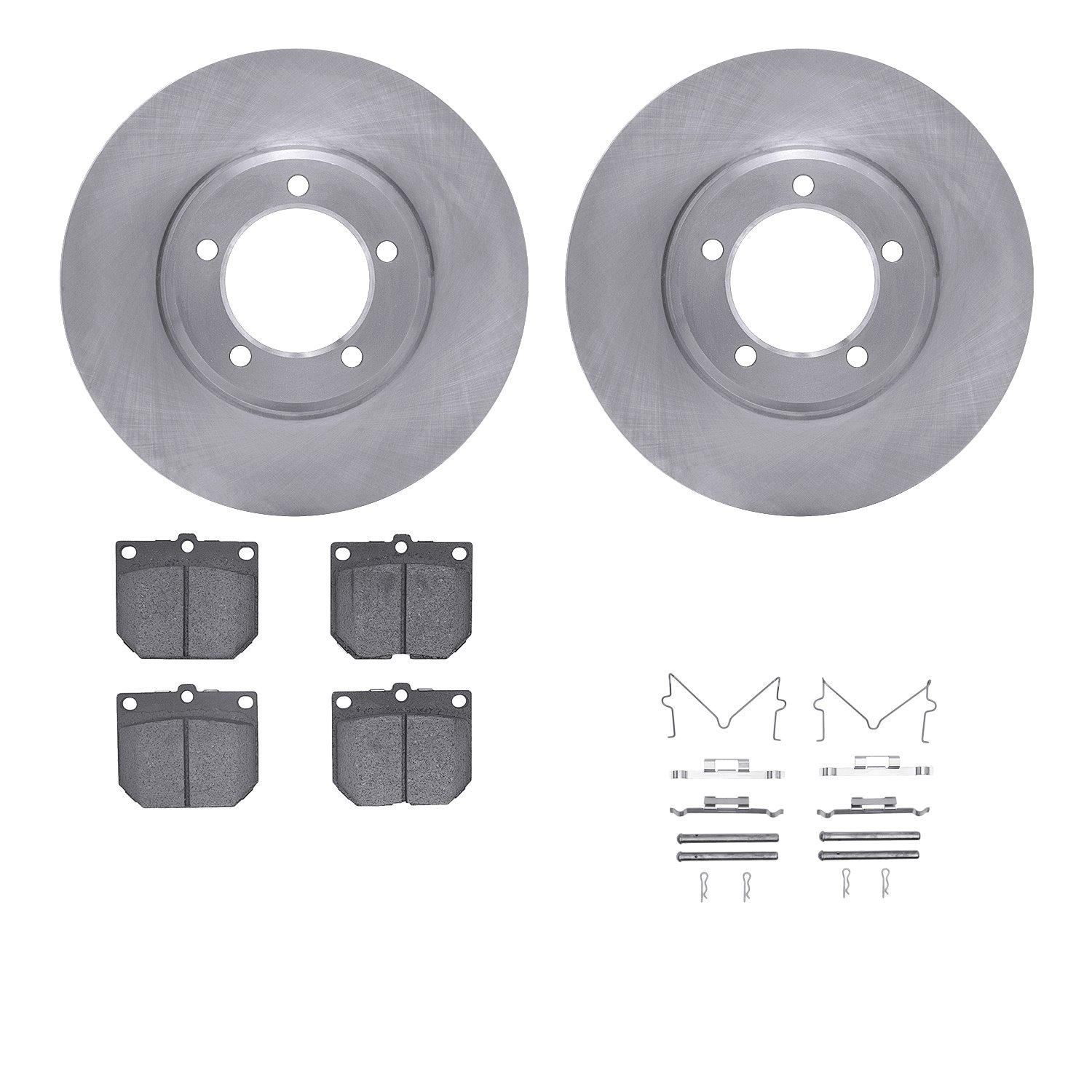 Brake Rotors w/5000 Advanced Brake Pads Kit with