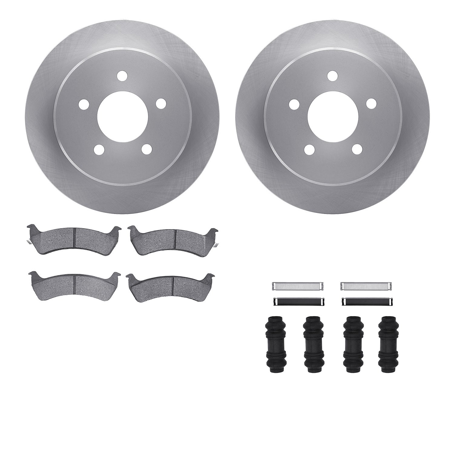 Brake Rotors w/5000 Advanced Brake Pads Kit with