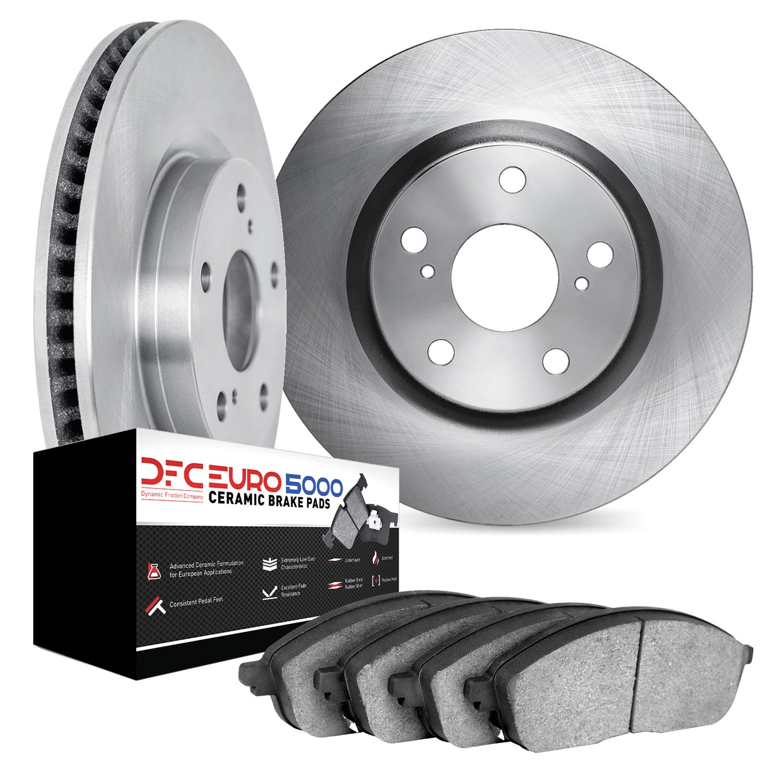 Brake Rotors w/5000 Euro Ceramic Brake Pads, 1994-1998