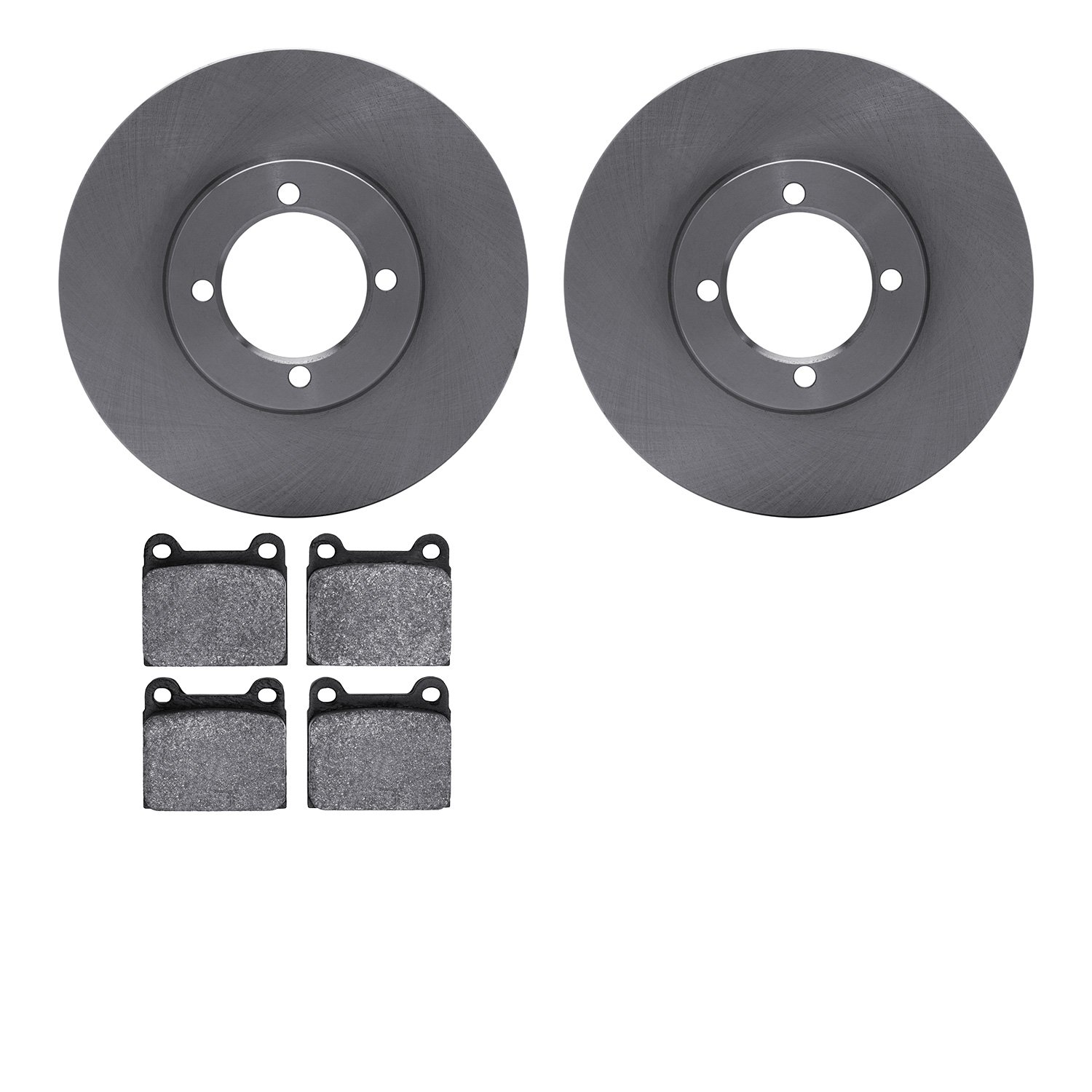 6602-22021 Brake Rotors w/5000 Euro Ceramic Brake Pads, 1974-1974 Opel, Position: Front