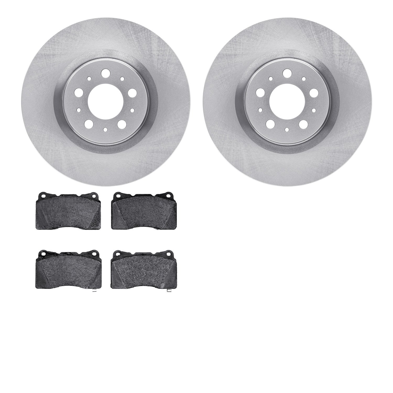 6602-27131 Brake Rotors w/5000 Euro Ceramic Brake Pads, 2004-2007 Volvo, Position: Front