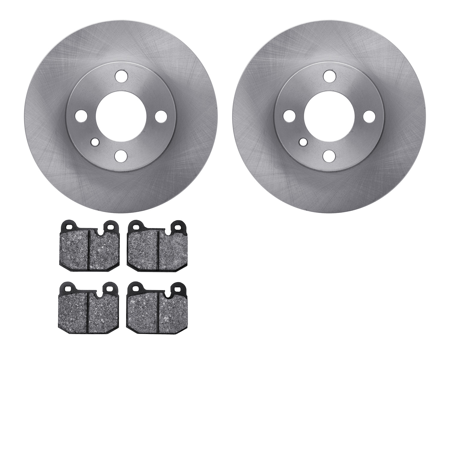 6602-31023 Brake Rotors w/5000 Euro Ceramic Brake Pads, 1977-1977 BMW, Position: Front