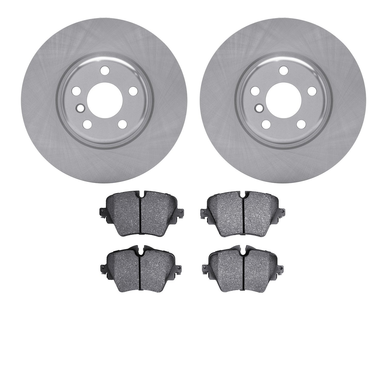 6602-31503 Brake Rotors w/5000 Euro Ceramic Brake Pads, Fits Select Multiple Makes/Models, Position: Front
