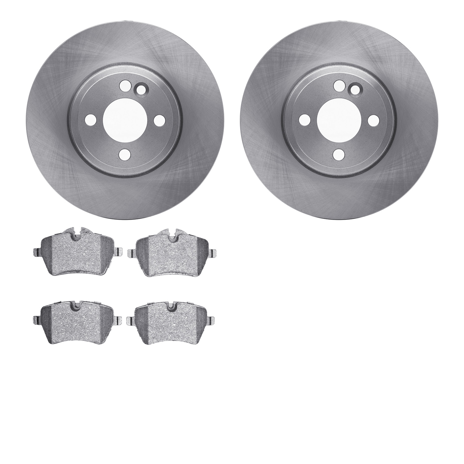 6602-32025 Brake Rotors w/5000 Euro Ceramic Brake Pads, 2007-2015 Mini, Position: Front