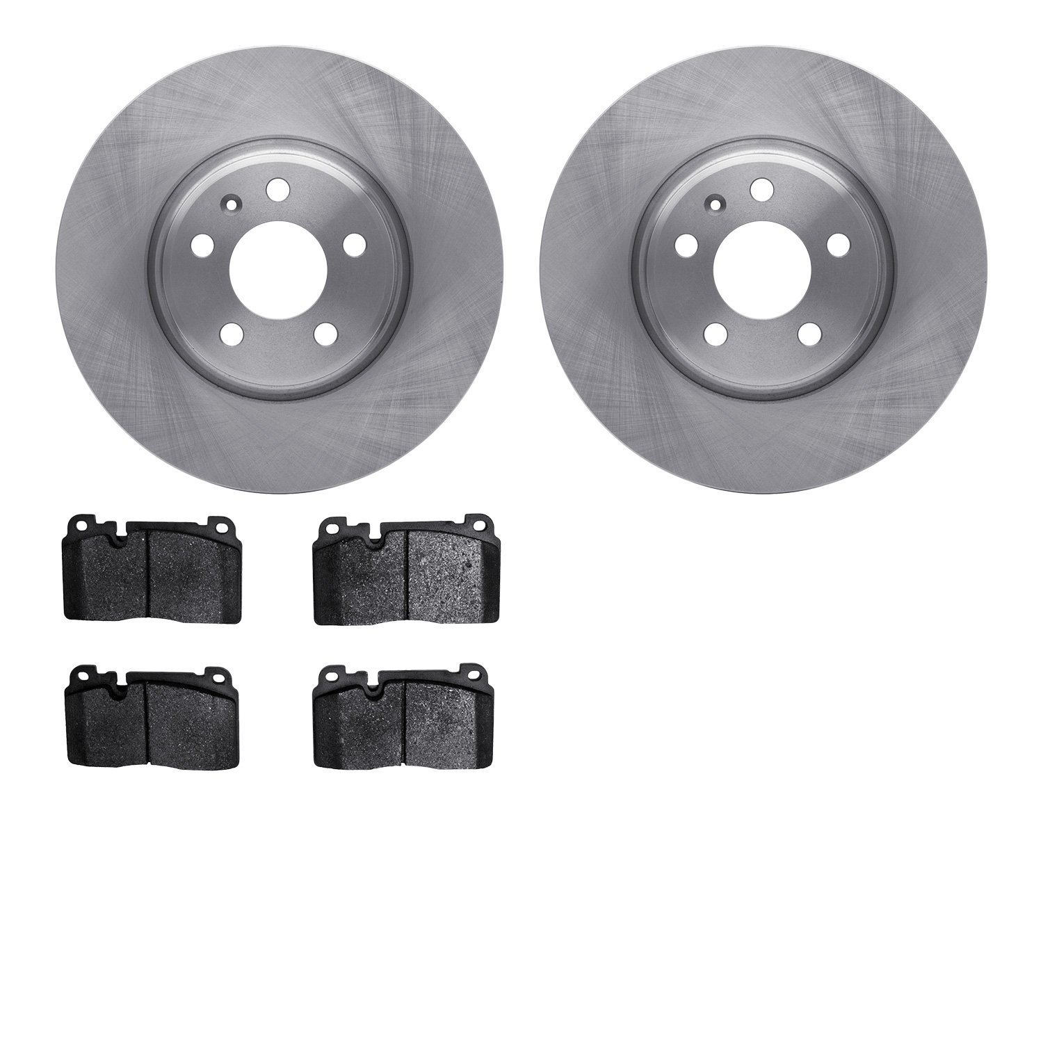 6602-73239 Brake Rotors w/5000 Euro Ceramic Brake Pads, 2013-2017 Audi/Volkswagen, Position: Front