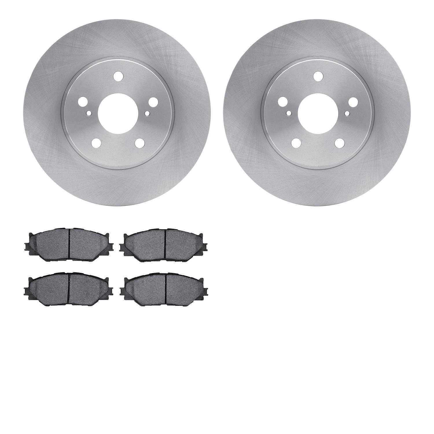 6602-76007 Brake Rotors w/5000 Euro Ceramic Brake Pads, 2006-2015 Lexus/Toyota/Scion, Position: Front