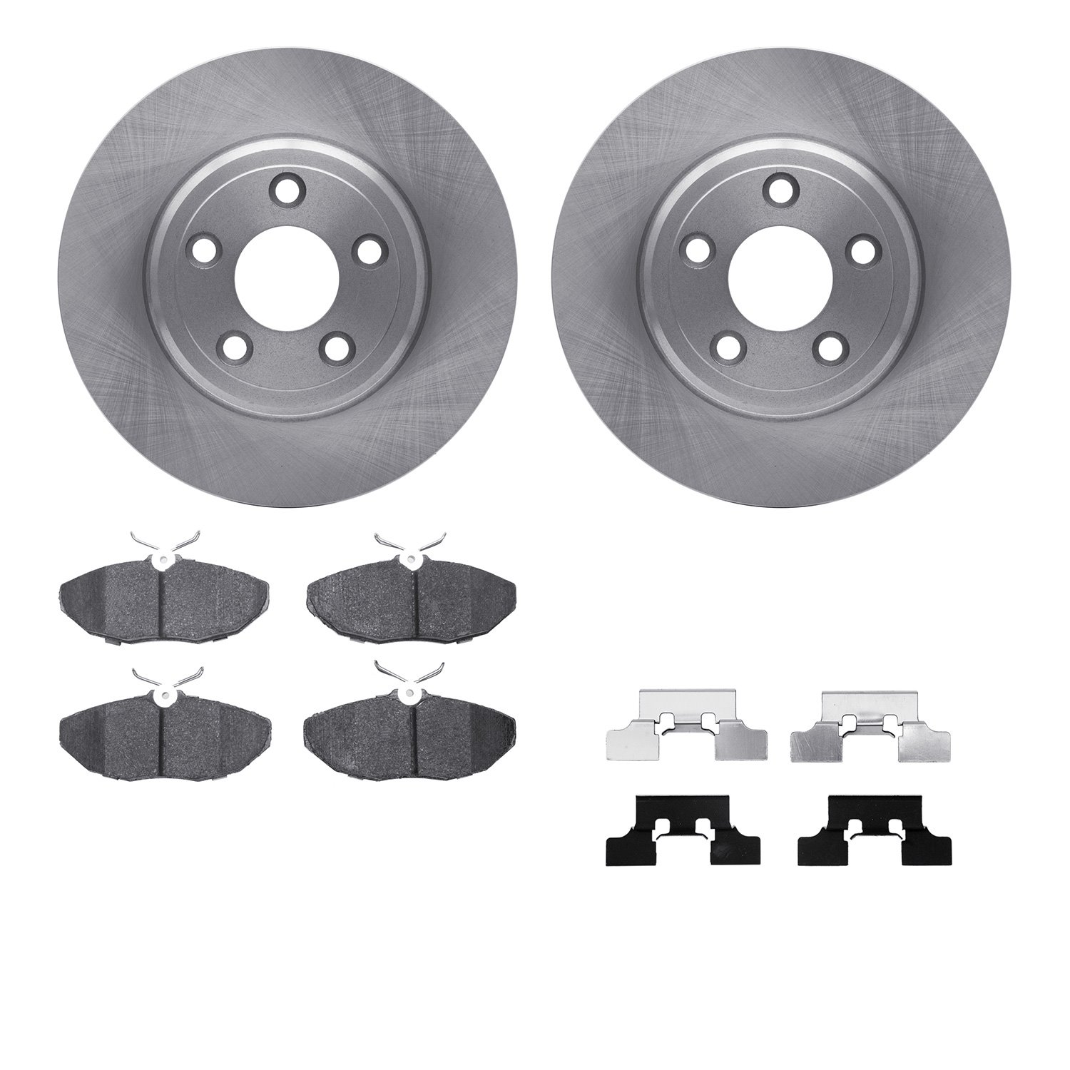 Brake Rotors w/5000 Euro Ceramic Brake Pads Kit