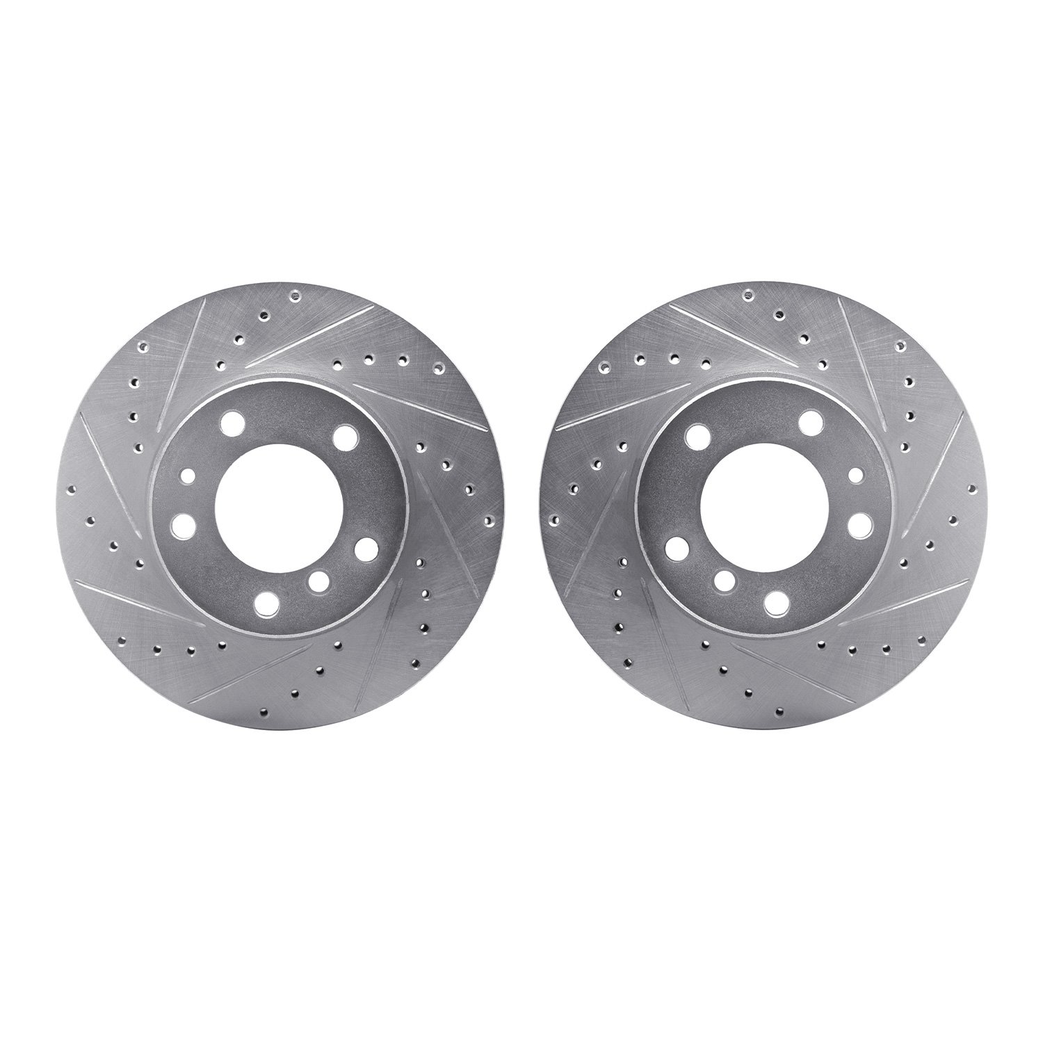 Drilled/Slotted Brake Rotors [Silver], 1989-1995 BMW