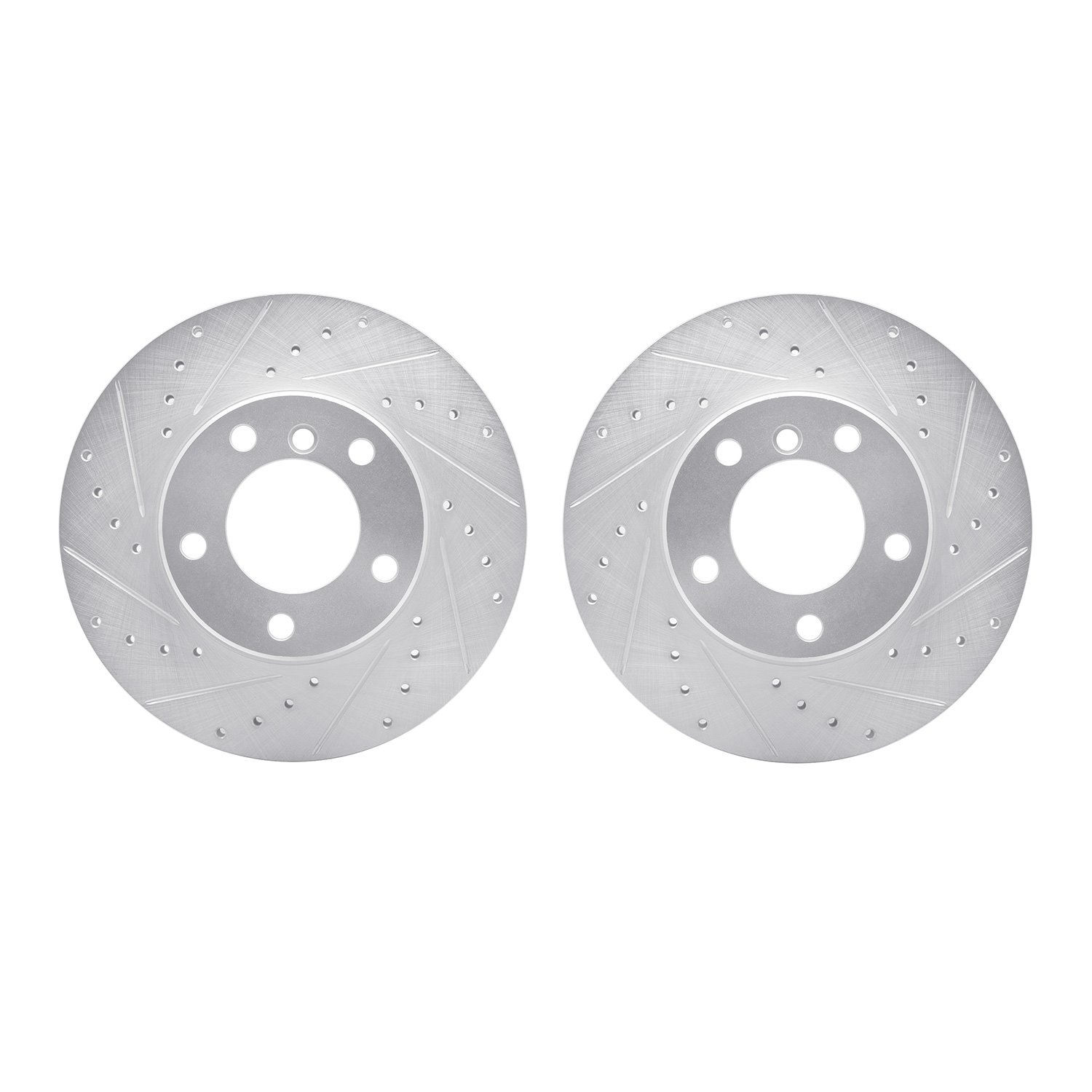 Drilled/Slotted Brake Rotors [Silver], 1996-2003 BMW
