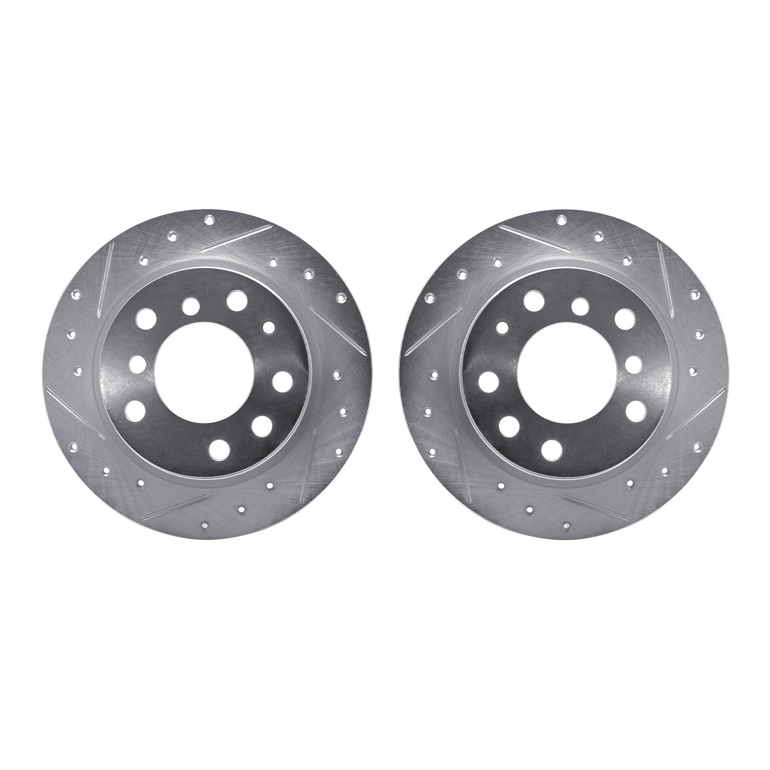 Drilled/Slotted Brake Rotors [Silver], 1969-1981 BMW