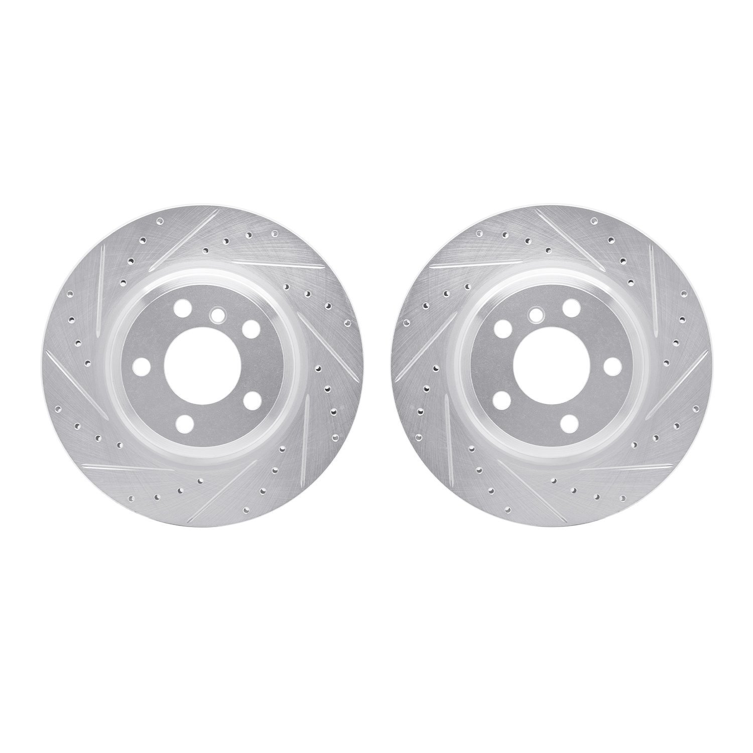 Drilled/Slotted Brake Rotors [Silver], 2012-2020 BMW