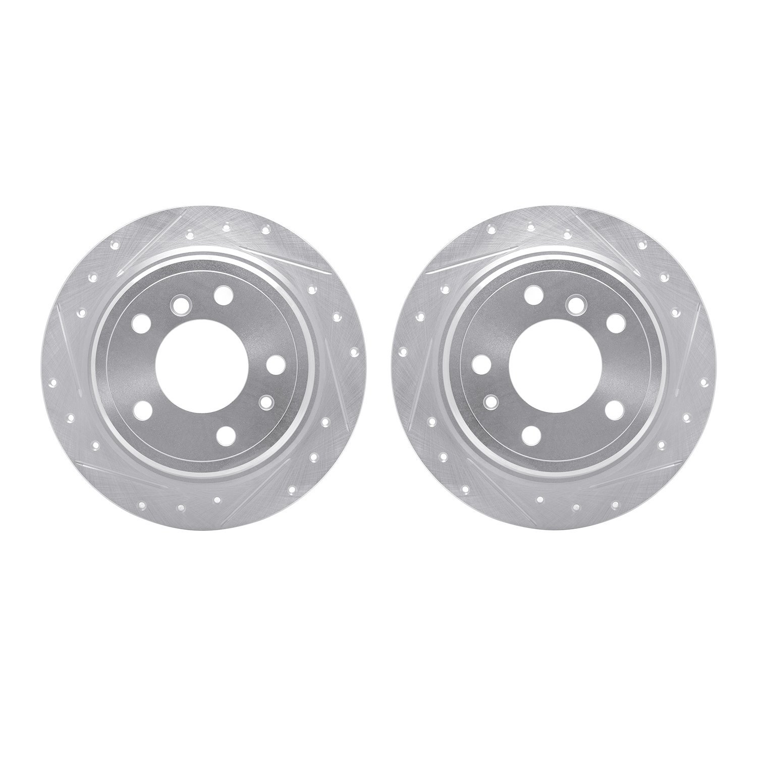 Drilled/Slotted Brake Rotors [Silver], 1981-1986 BMW