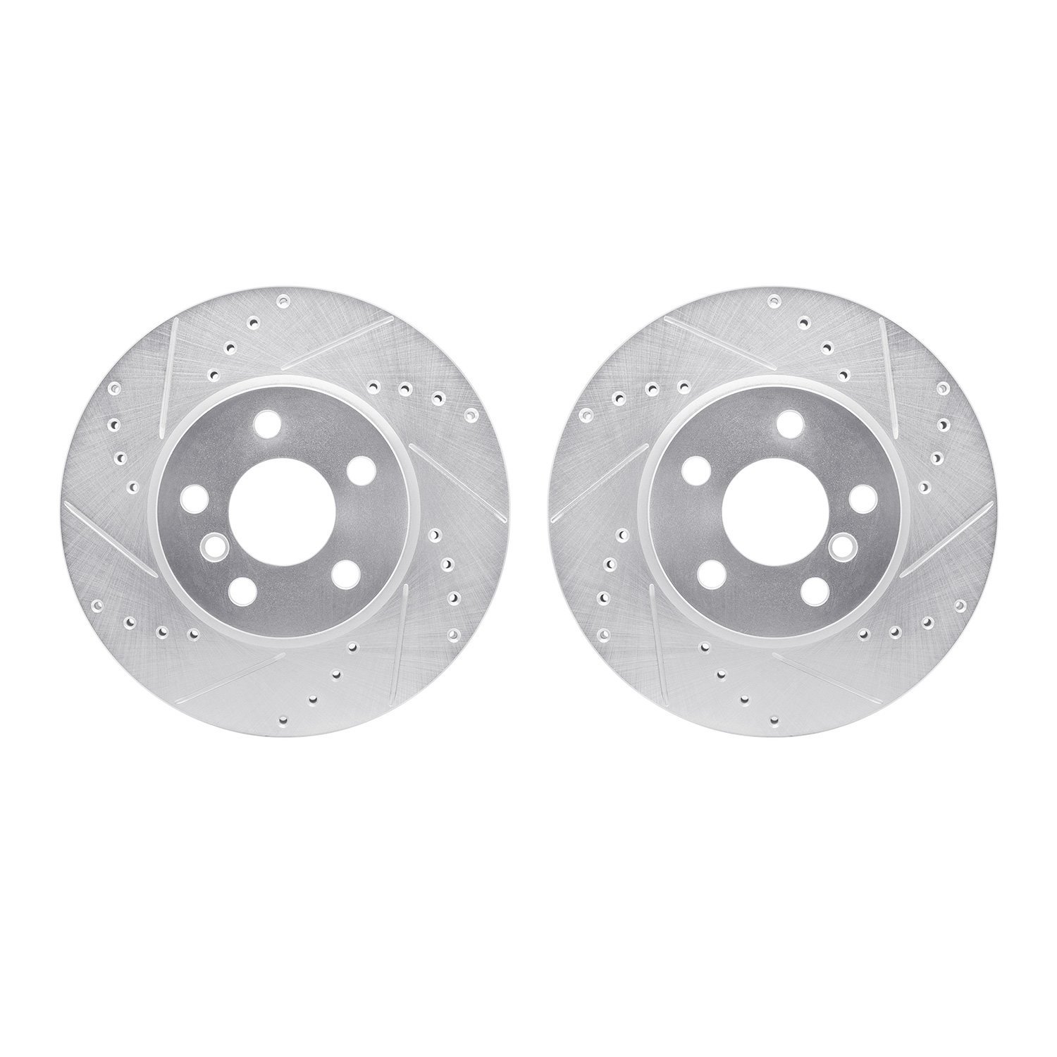 Drilled/Slotted Brake Rotors [Silver], 2014-2021 Mini