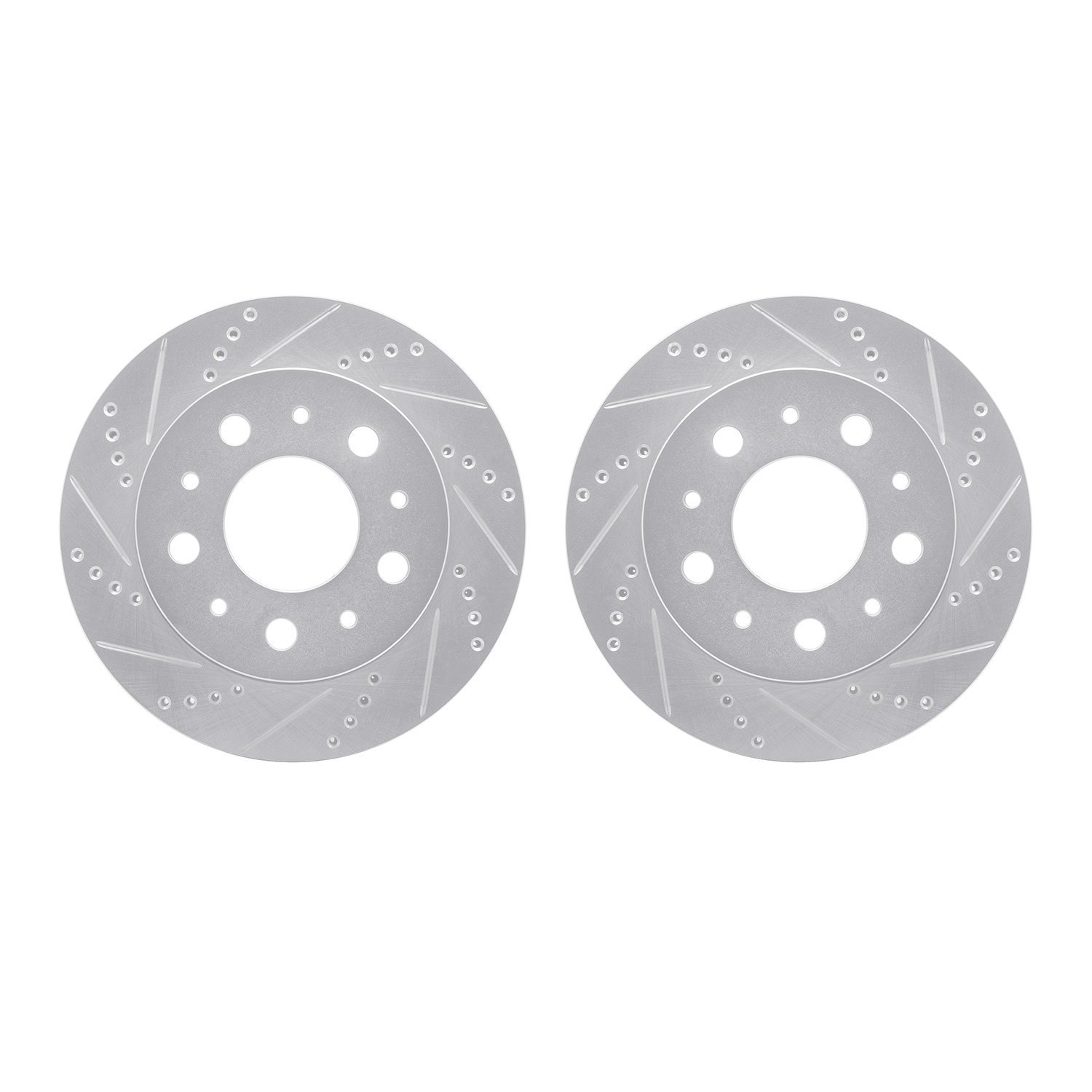 Drilled/Slotted Brake Rotors [Silver], 2014-2021 Mopar