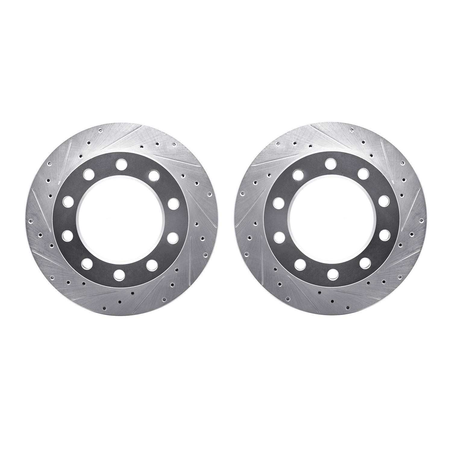 Drilled/Slotted Brake Rotors [Silver], 1976-2005 Multiple