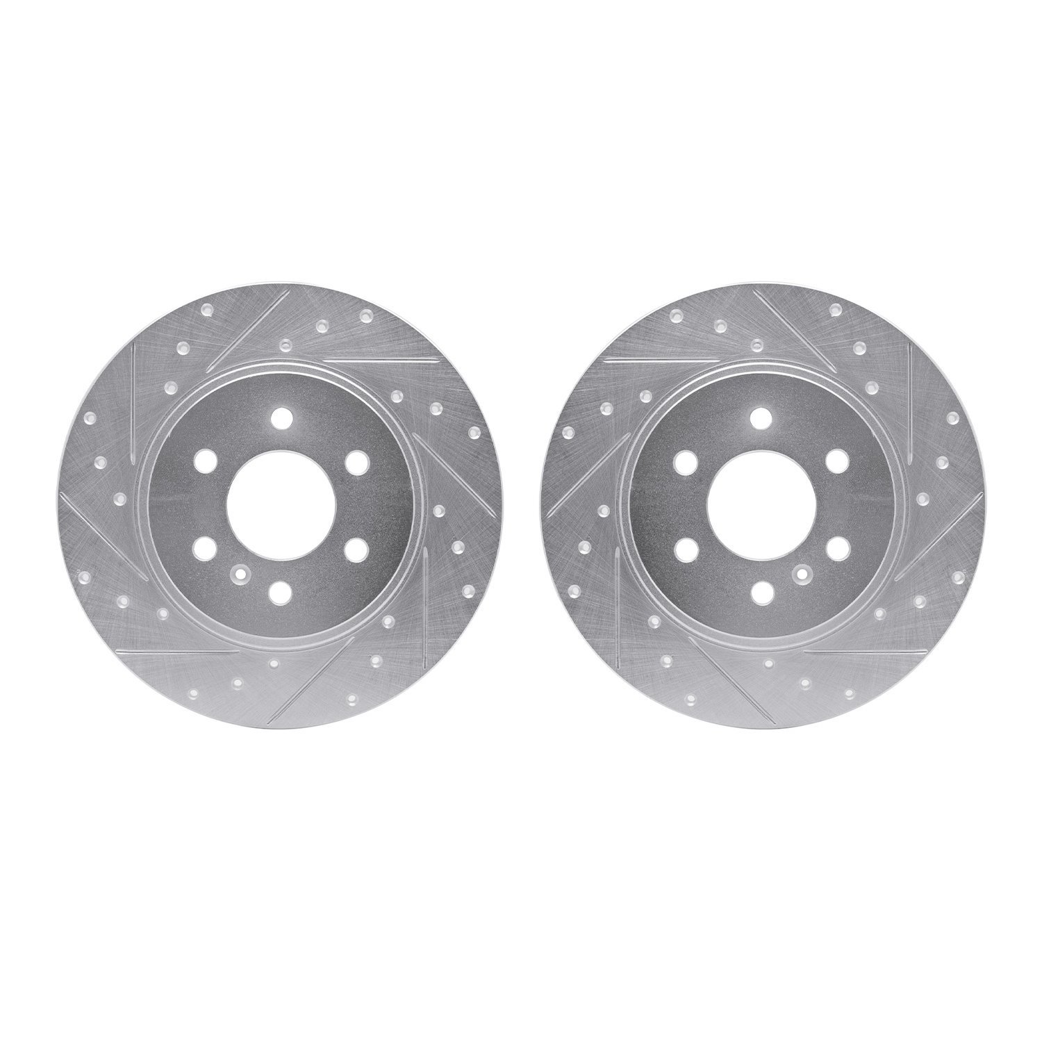 Drilled/Slotted Brake Rotors [Silver], 2006-2006 GM