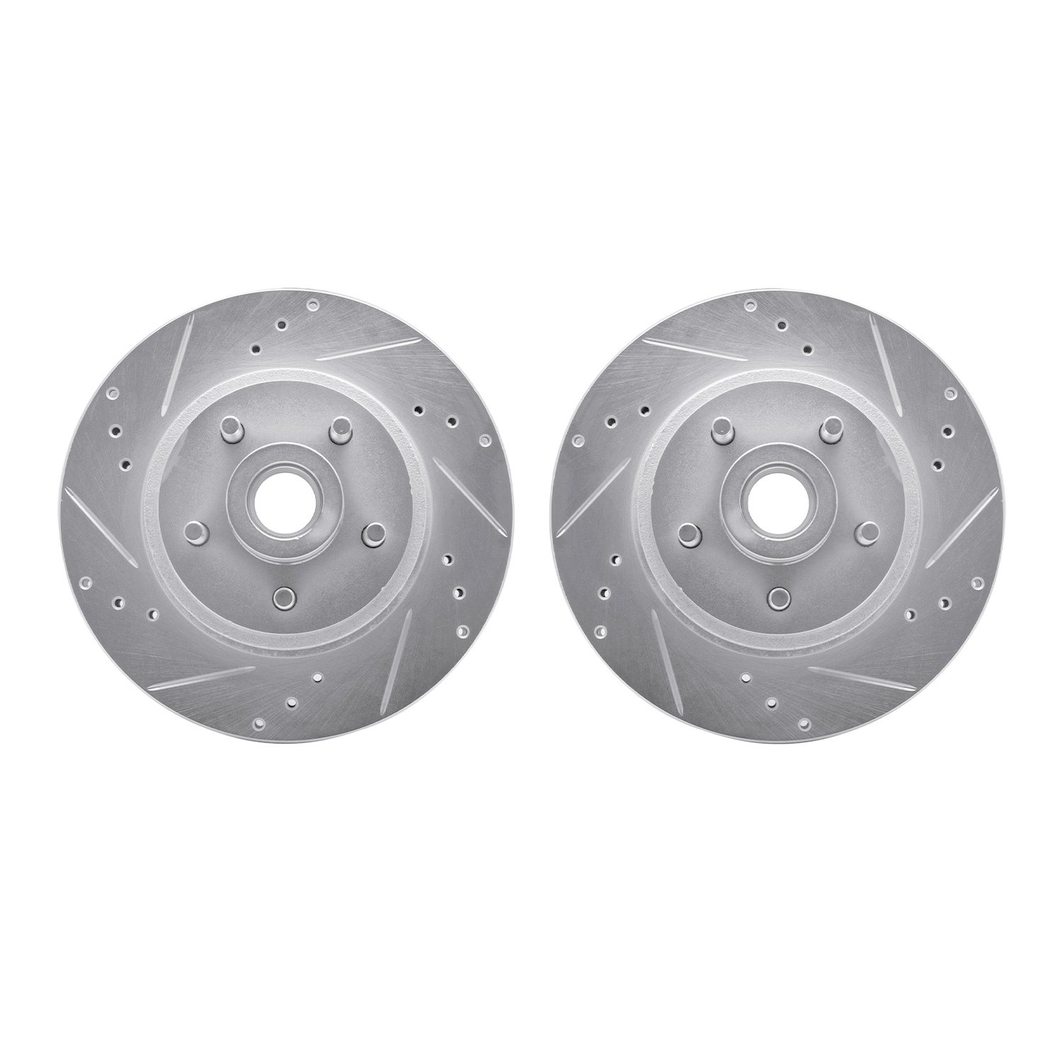 Drilled/Slotted Brake Rotors [Silver], 1970-1972
