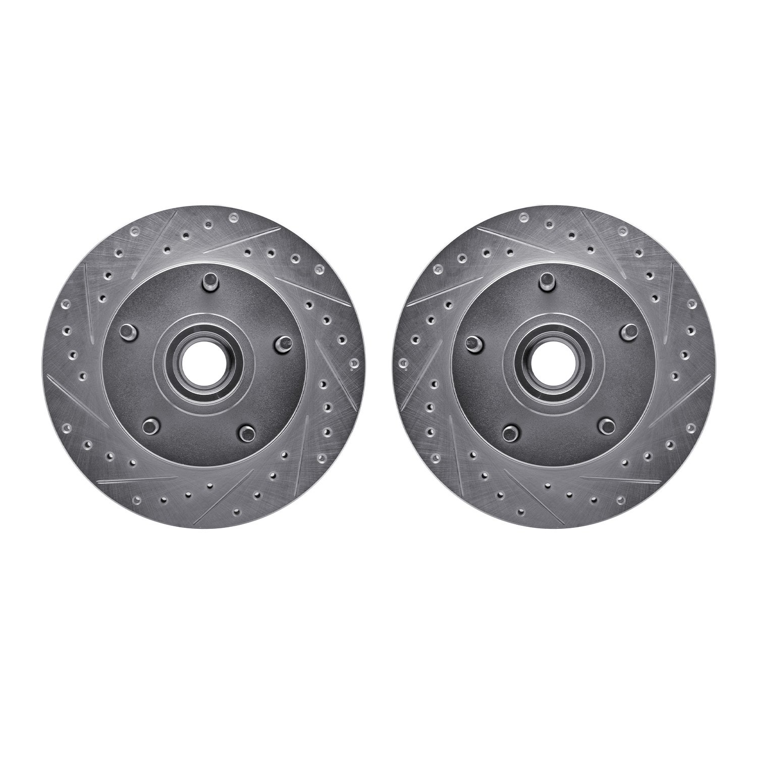 Drilled/Slotted Brake Rotors [Silver], 1973-1993