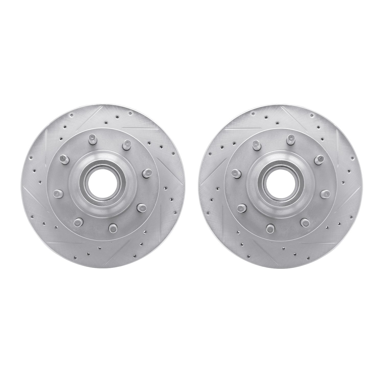Drilled/Slotted Brake Rotors [Silver], 1995-2007