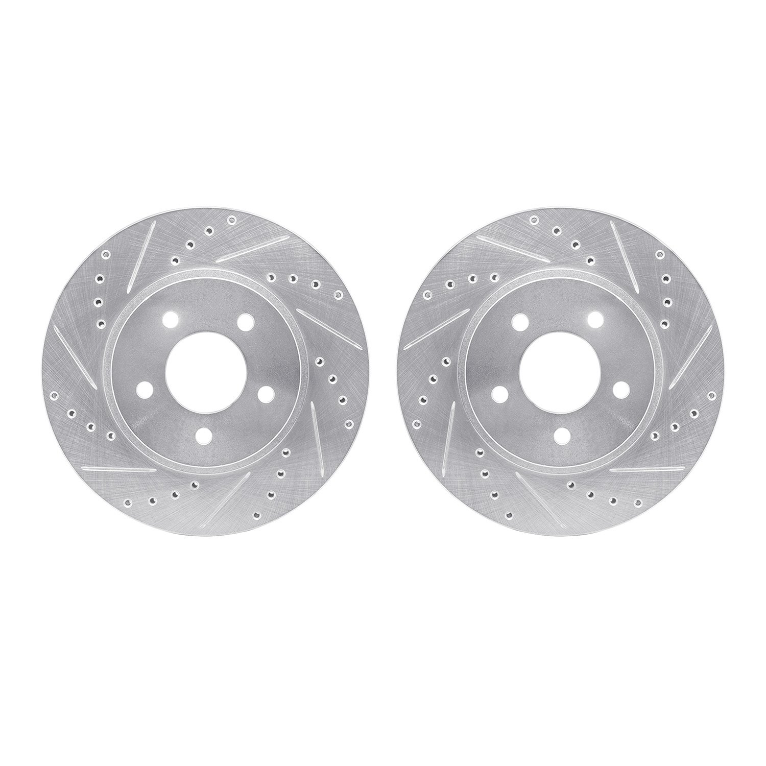 Drilled/Slotted Brake Rotors [Silver], 2005-2012