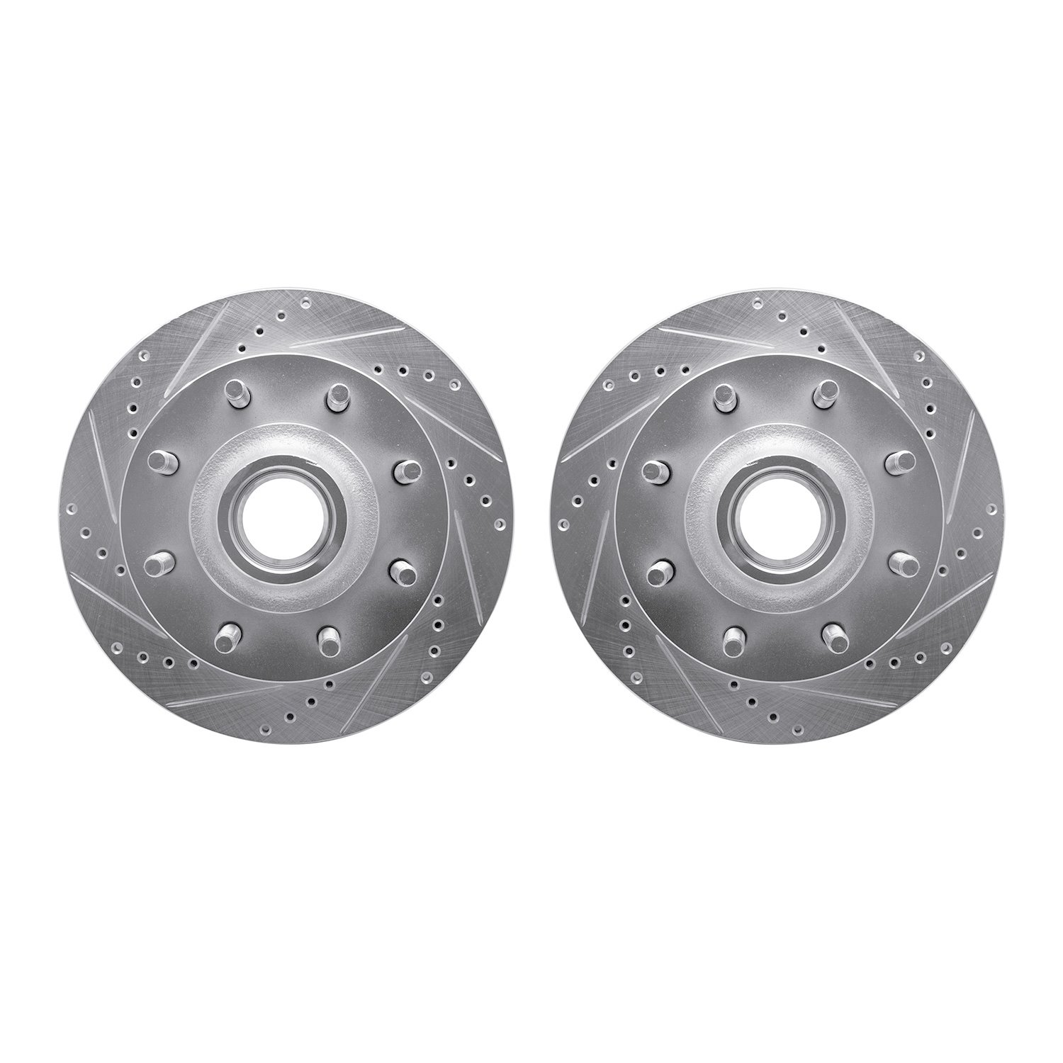 Drilled/Slotted Brake Rotors [Silver], 1999-2002