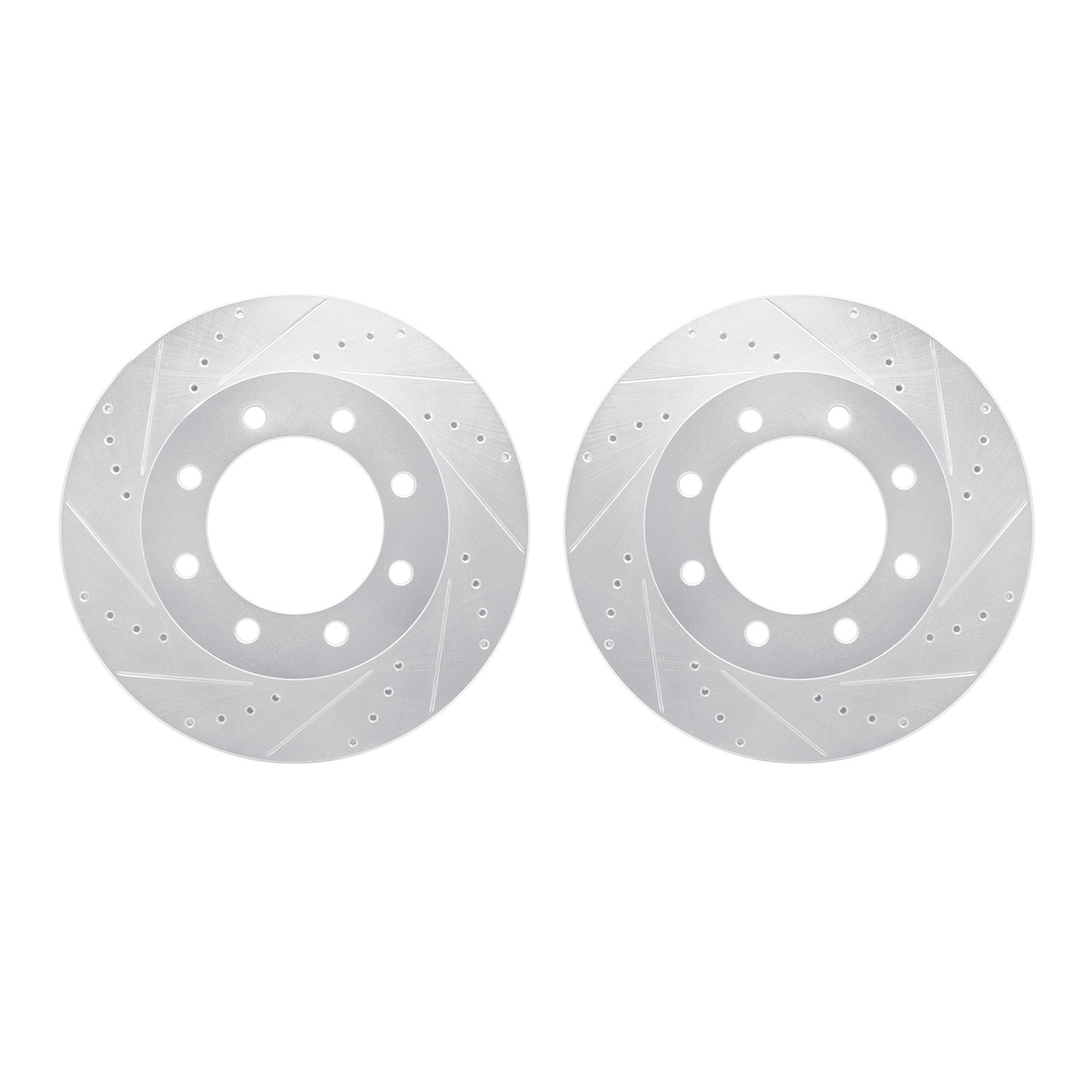 Drilled/Slotted Brake Rotors [Silver], 1999-2001
