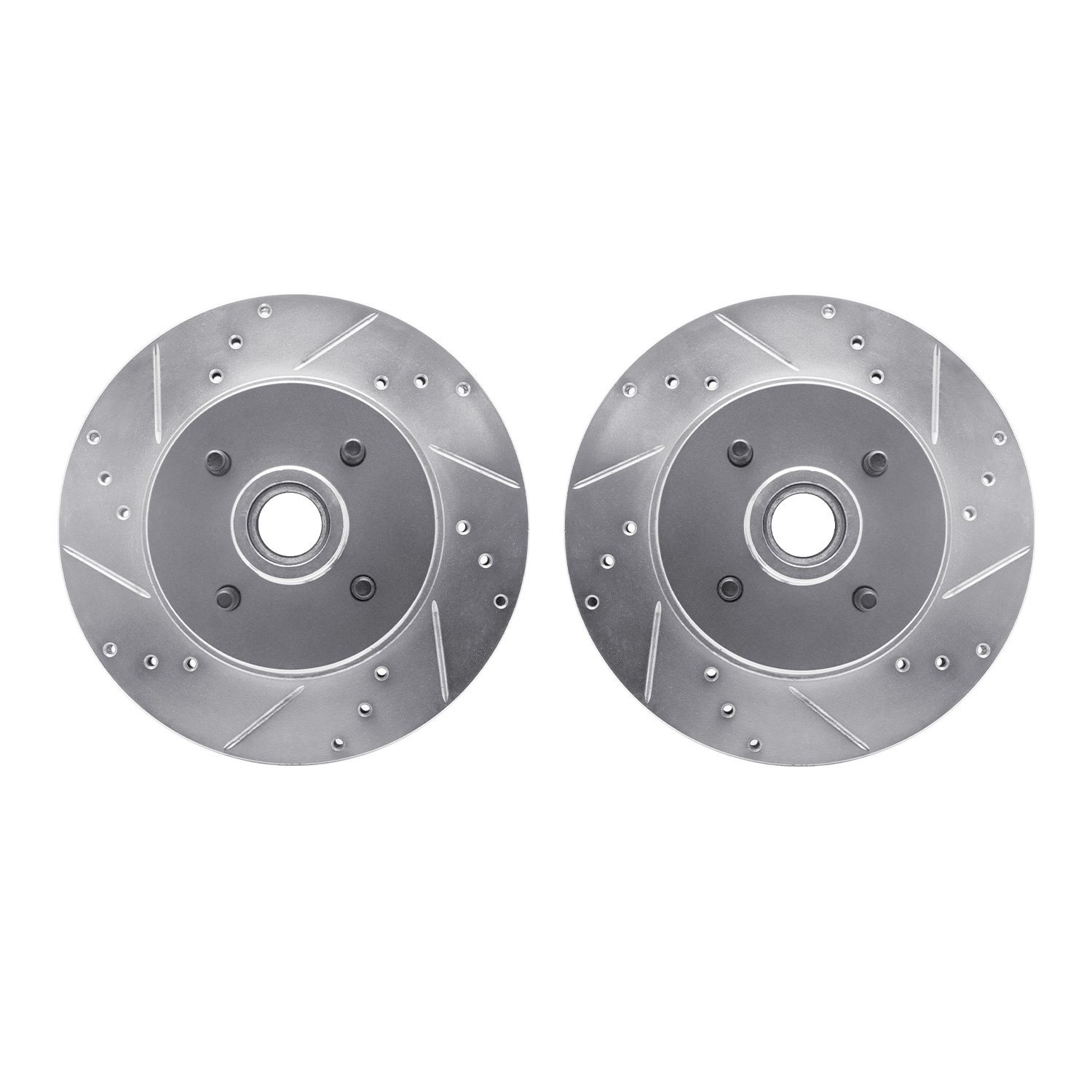 Drilled/Slotted Brake Rotors [Silver], 1987-1993
