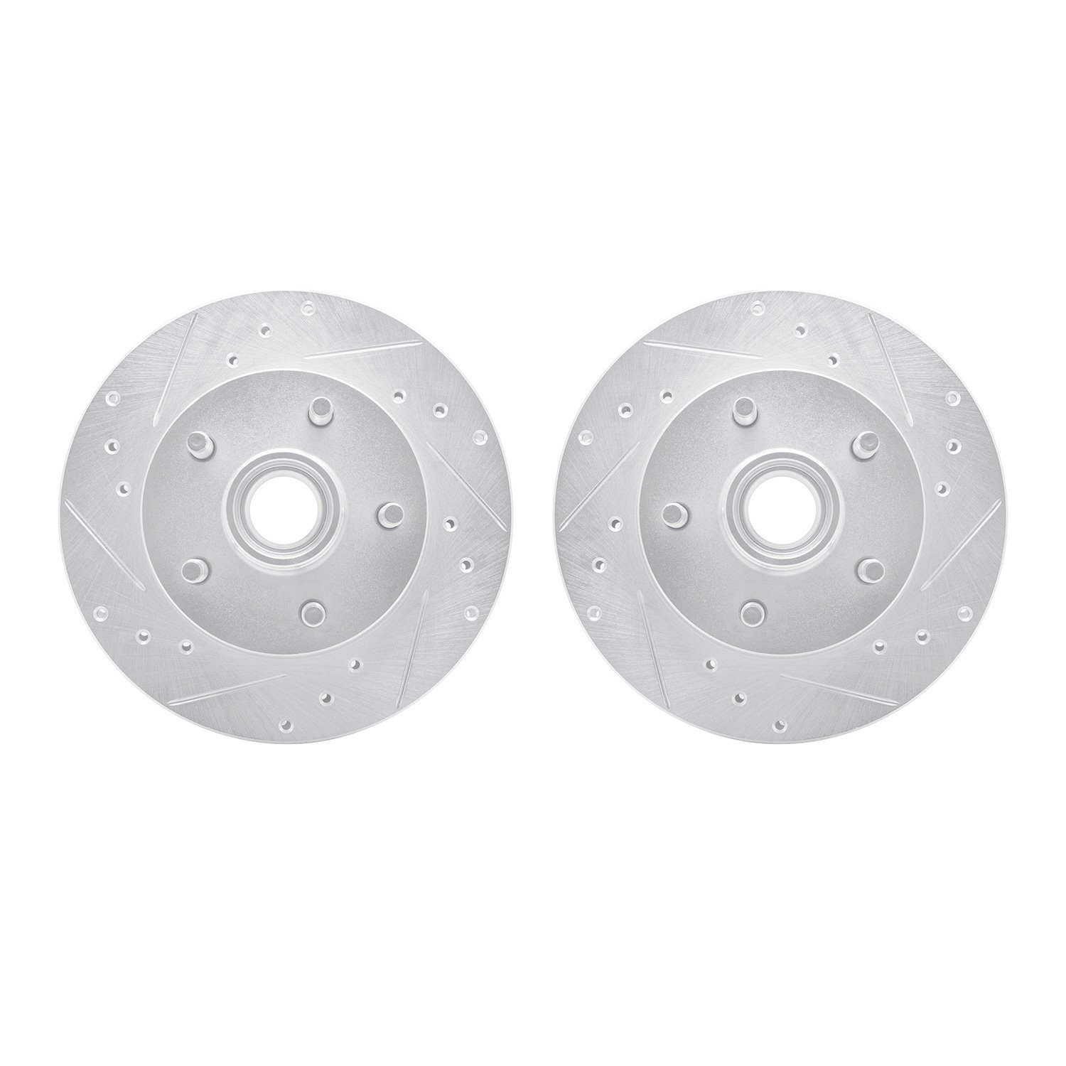 Drilled/Slotted Brake Rotors [Silver], 1995-1997