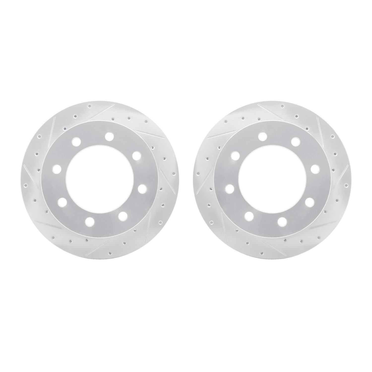 Drilled/Slotted Brake Rotors [Silver], 1999-2007