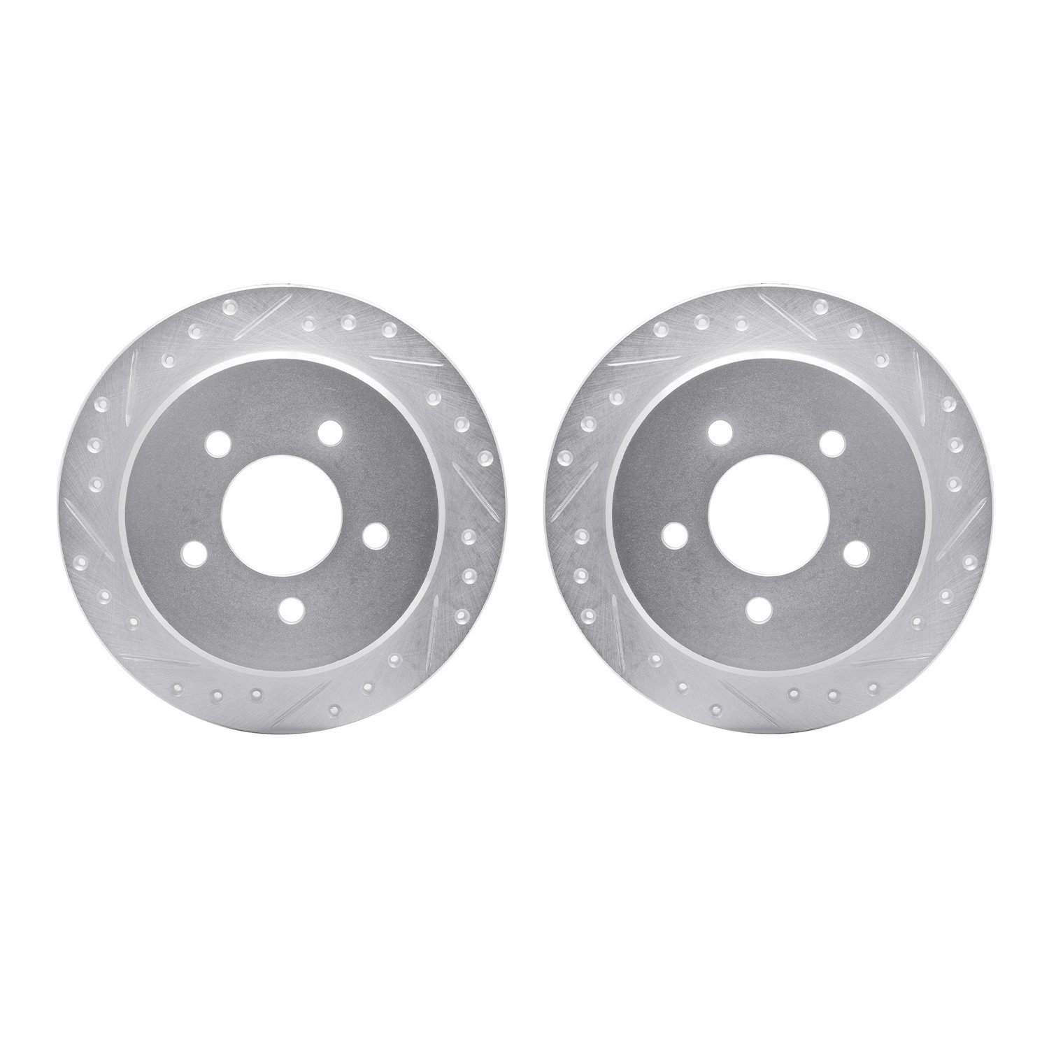 Drilled/Slotted Brake Rotors [Silver], 1995-2002