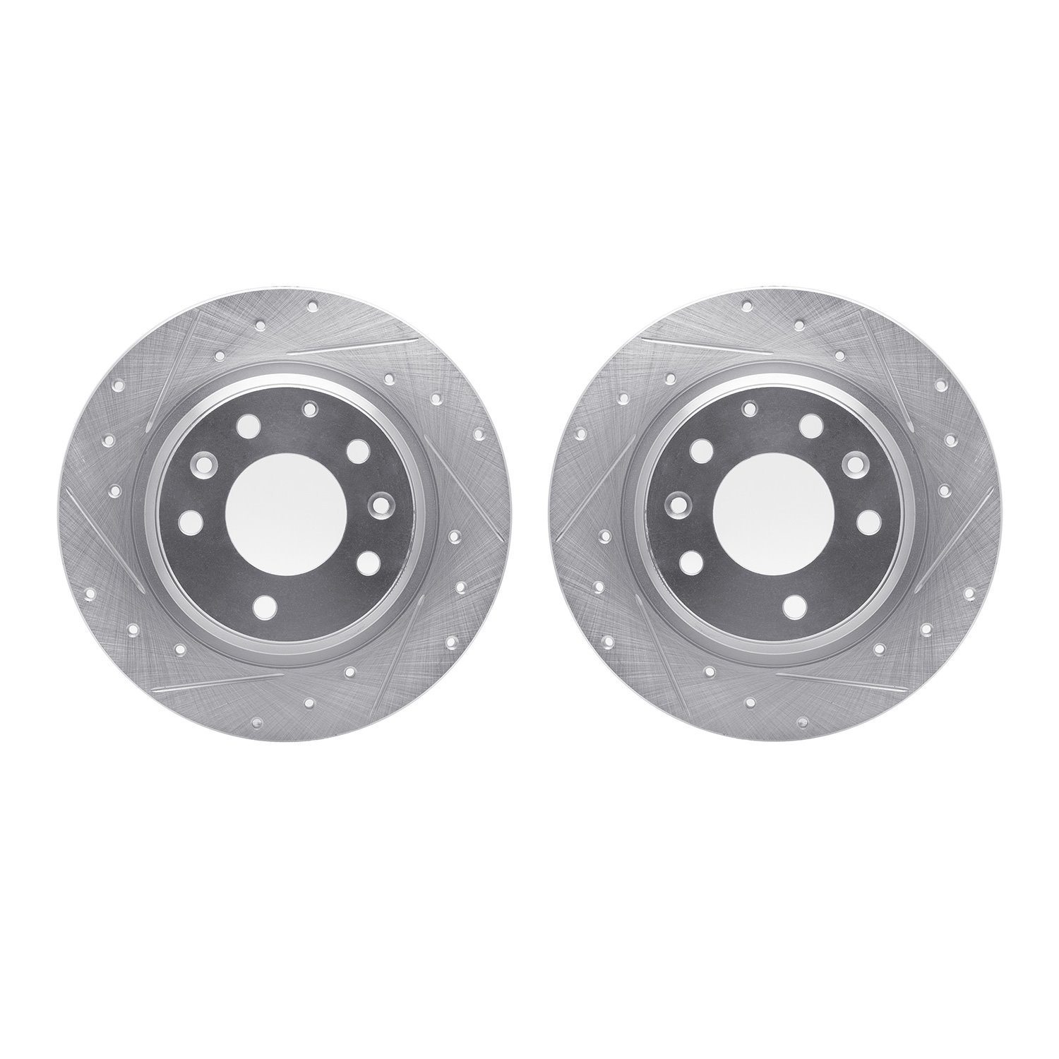 Drilled/Slotted Brake Rotors [Silver], 1998-2015