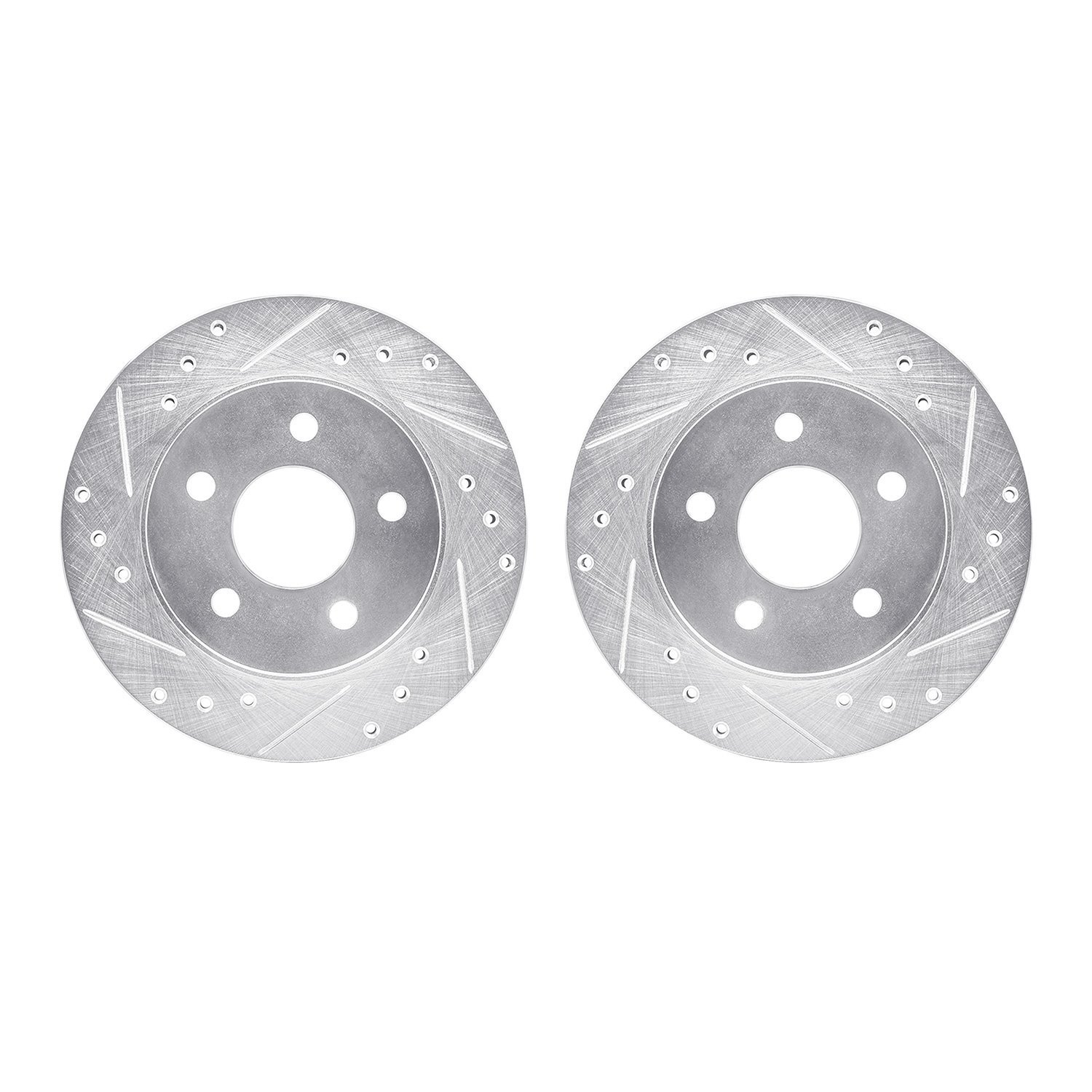 Drilled/Slotted Brake Rotors [Silver], 1993-1998