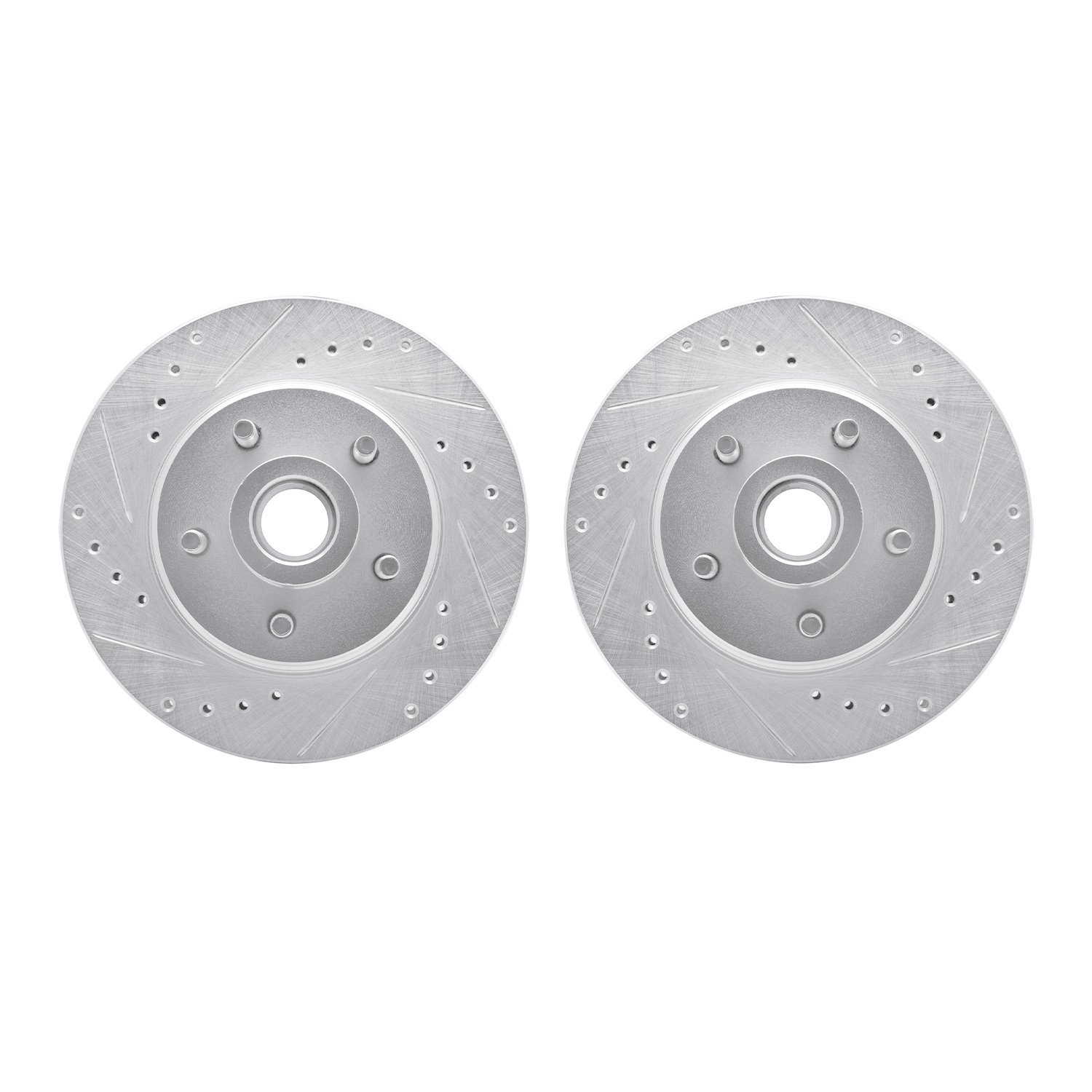 Drilled/Slotted Brake Rotors [Silver], 1987-1992