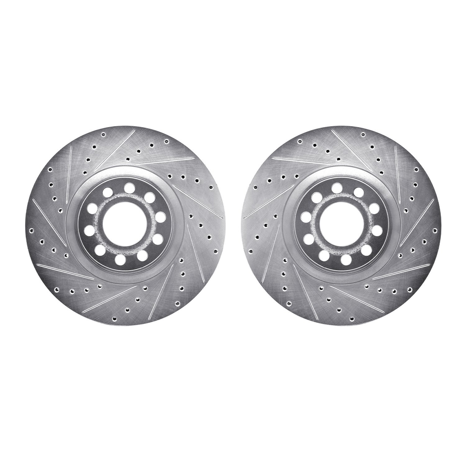 Drilled/Slotted Brake Rotors [Silver], 1999-2004 Audi/Volkswagen