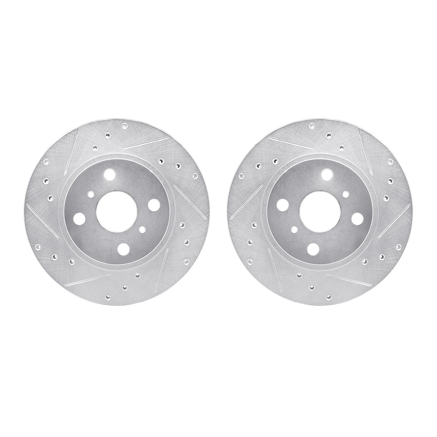Drilled/Slotted Brake Rotors [Silver], 1987-1992 Multiple