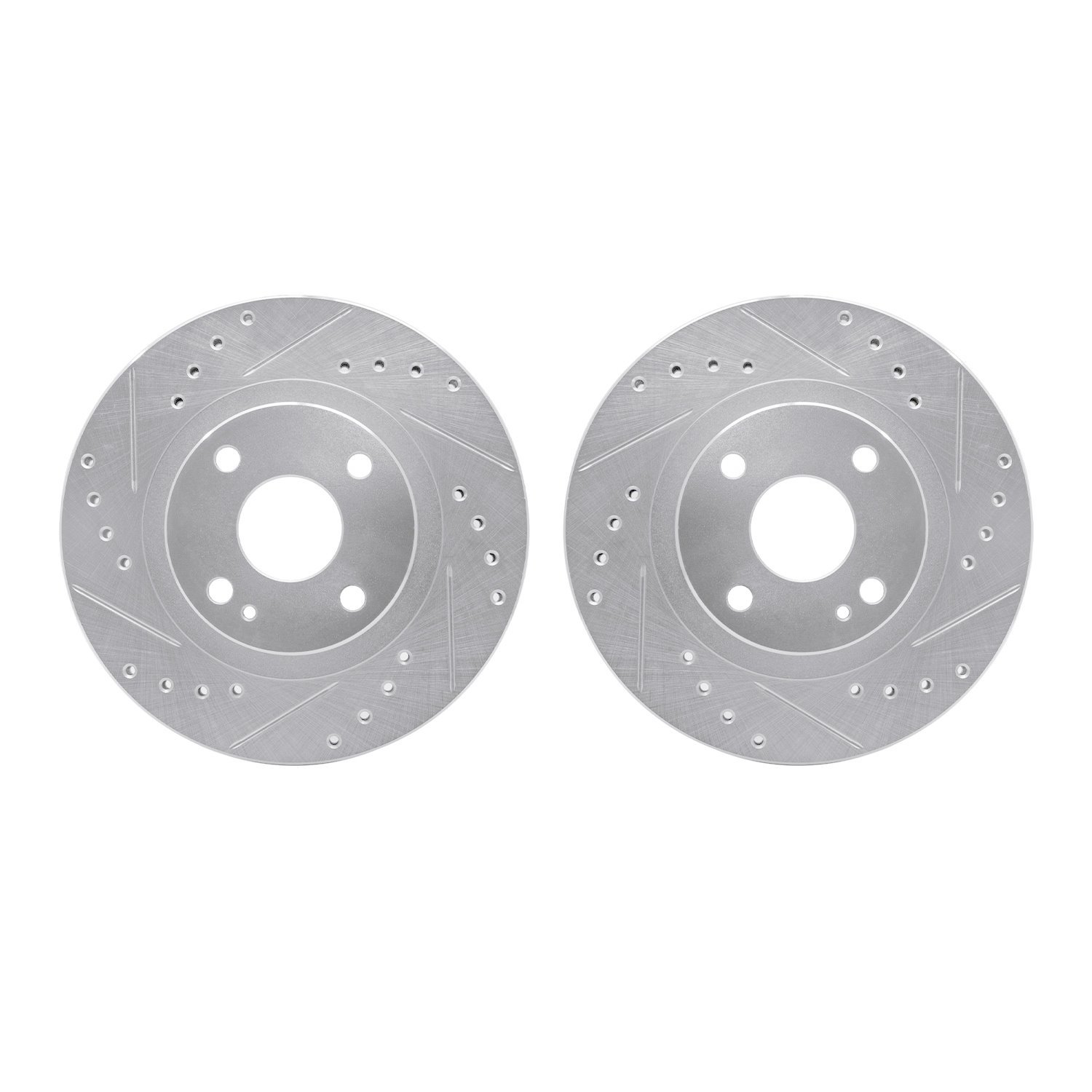 Drilled/Slotted Brake Rotors [Silver], 1999-2003