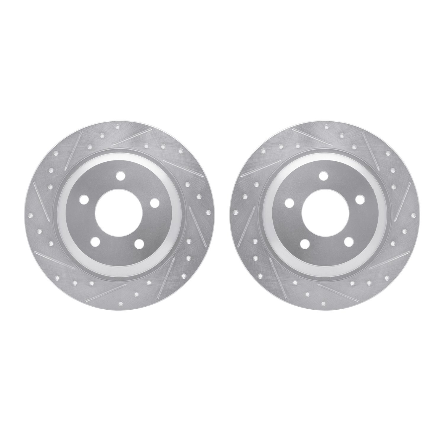 Drilled/Slotted Brake Rotors [Silver], 2006-2015