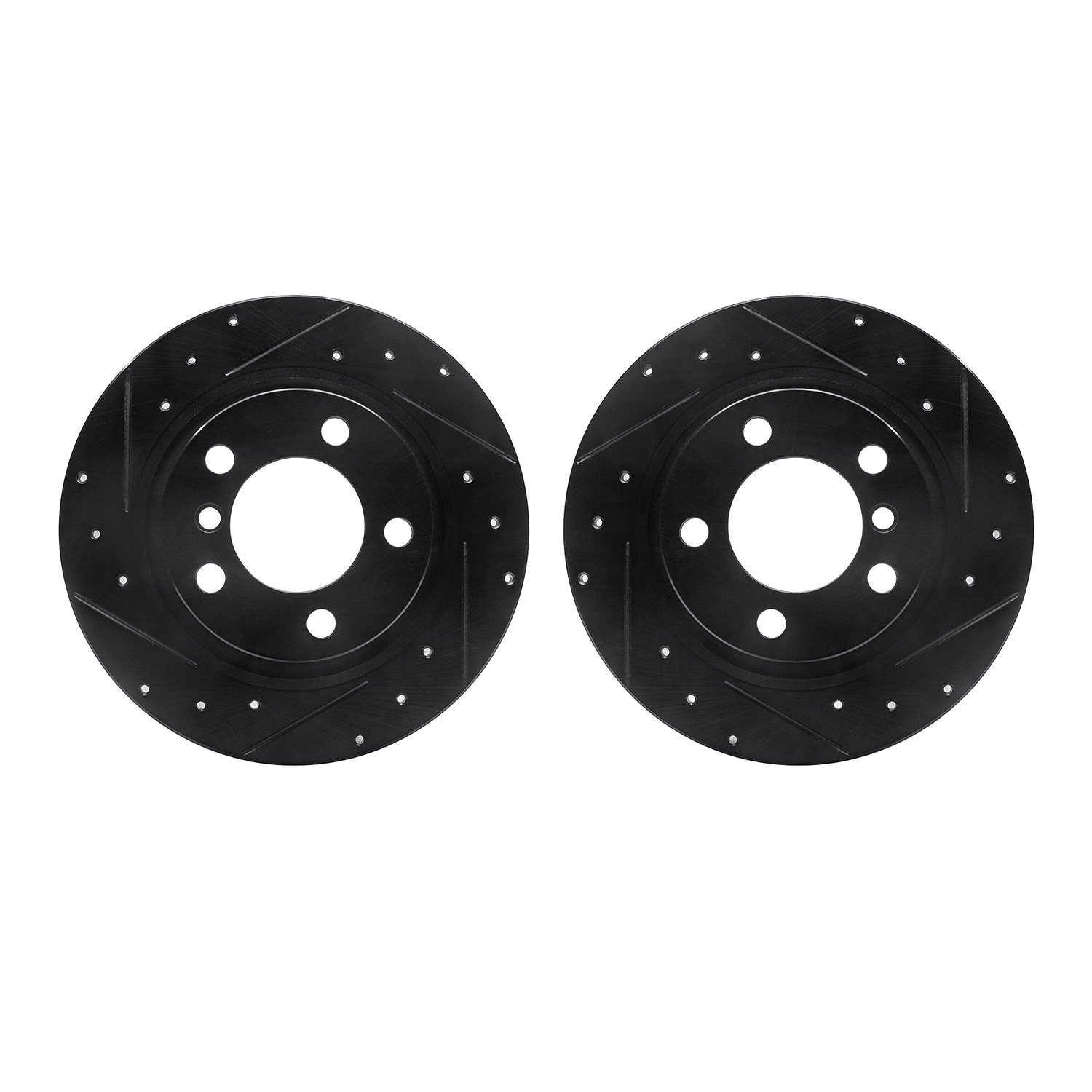 Drilled/Slotted Brake Rotors [Black], 2013-2016 Mini