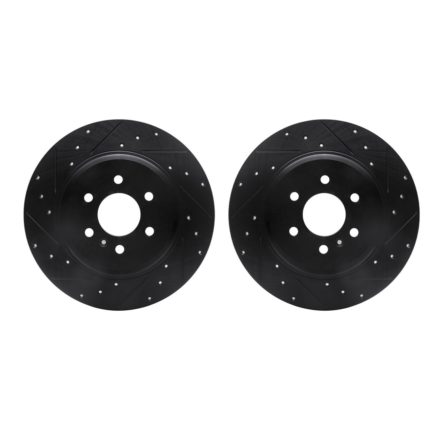 Drilled/Slotted Brake Rotors [Black], 2011-2012 VPG